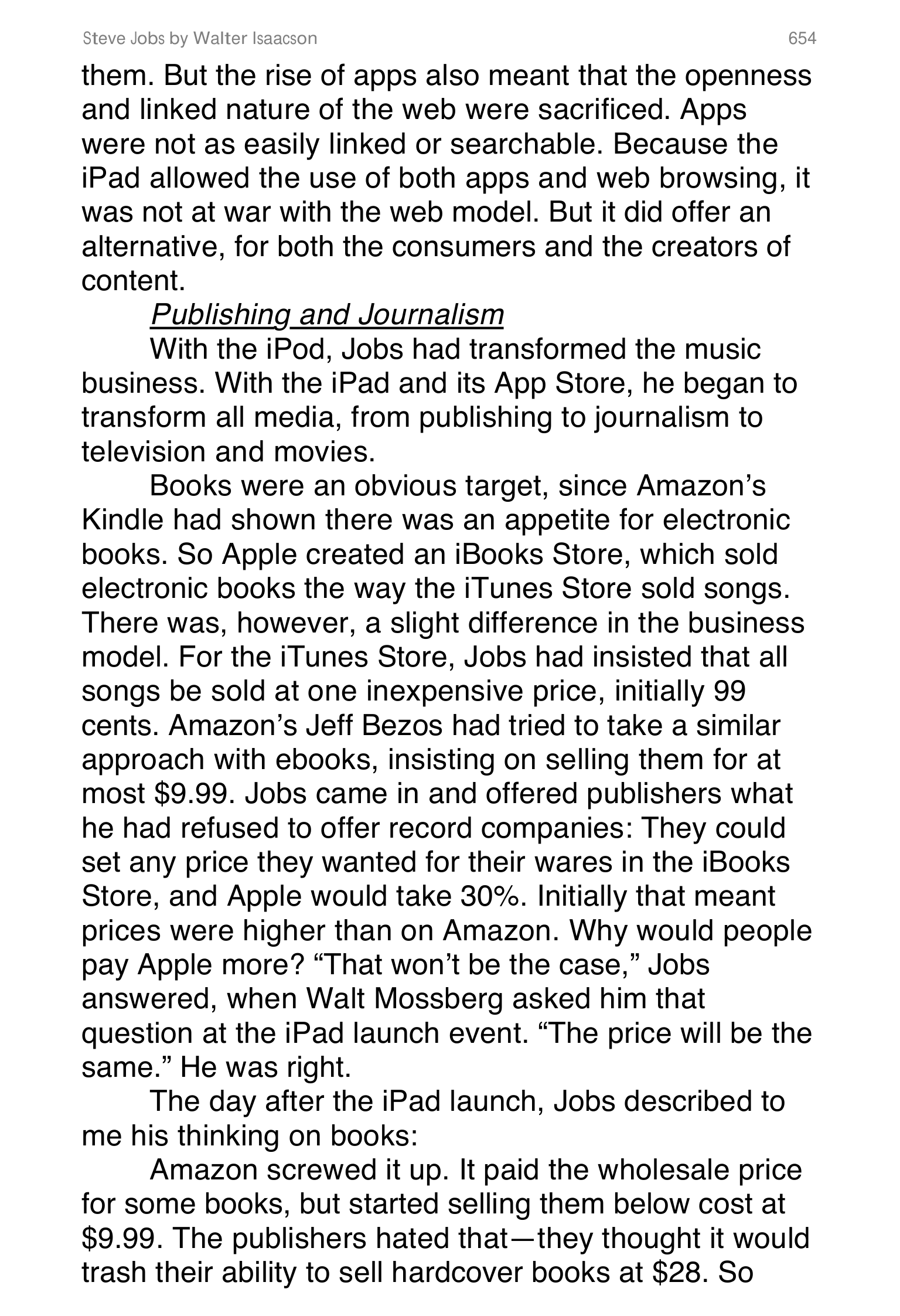 Apple Steve Jobs Biography by Walter Isaacson — page 672