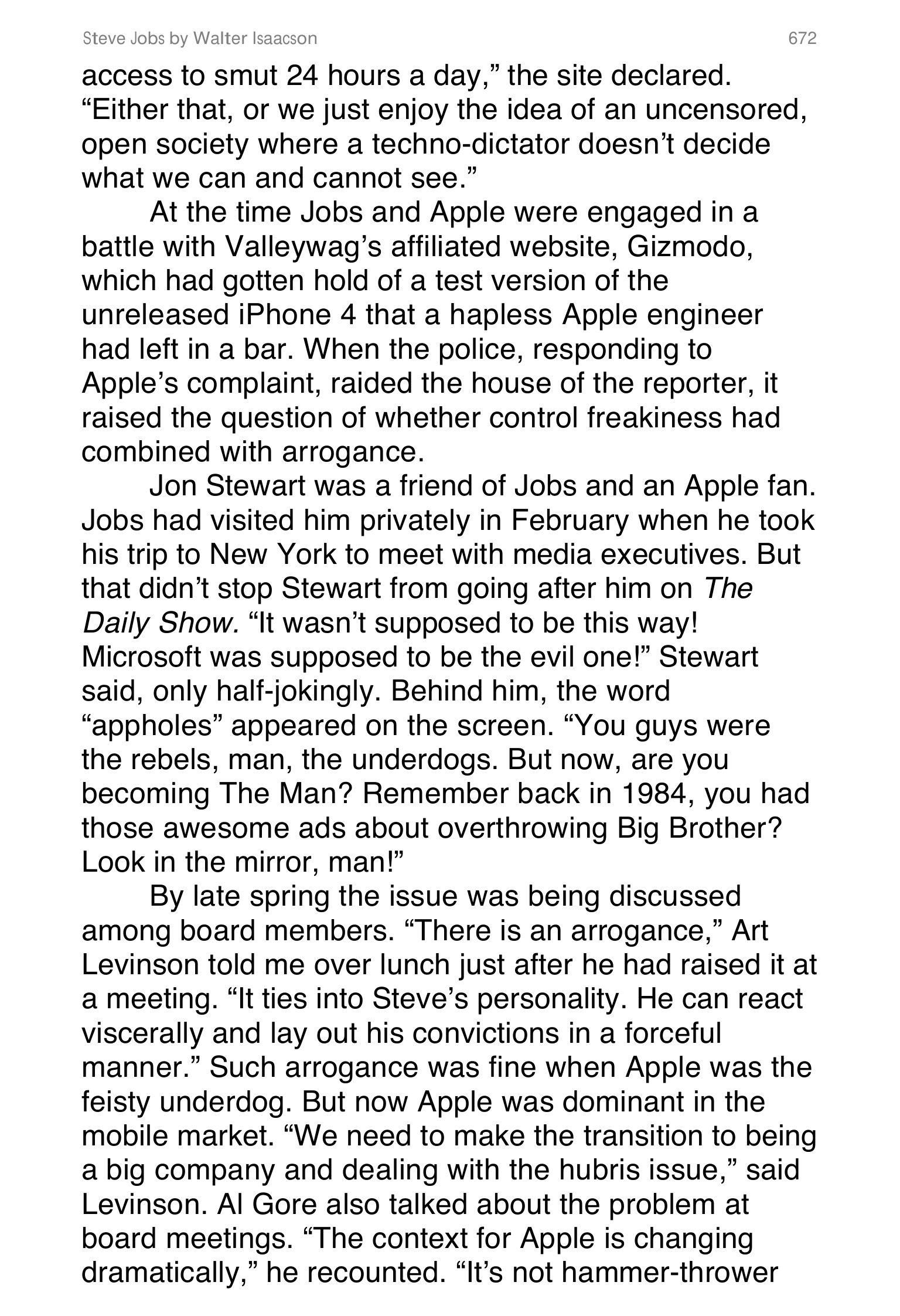 Apple Steve Jobs Biography by Walter Isaacson — page 690