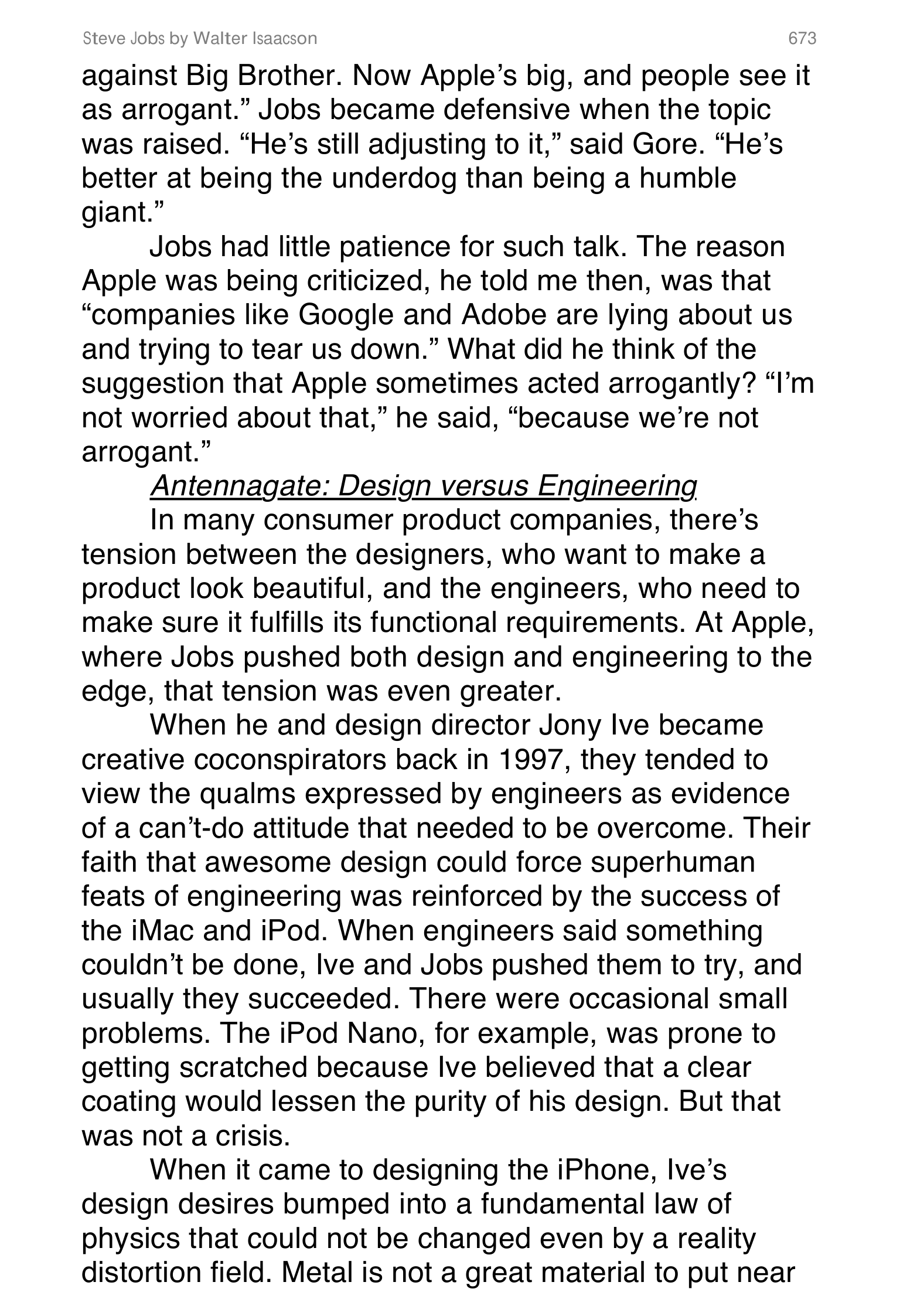 Apple Steve Jobs Biography by Walter Isaacson — page 691