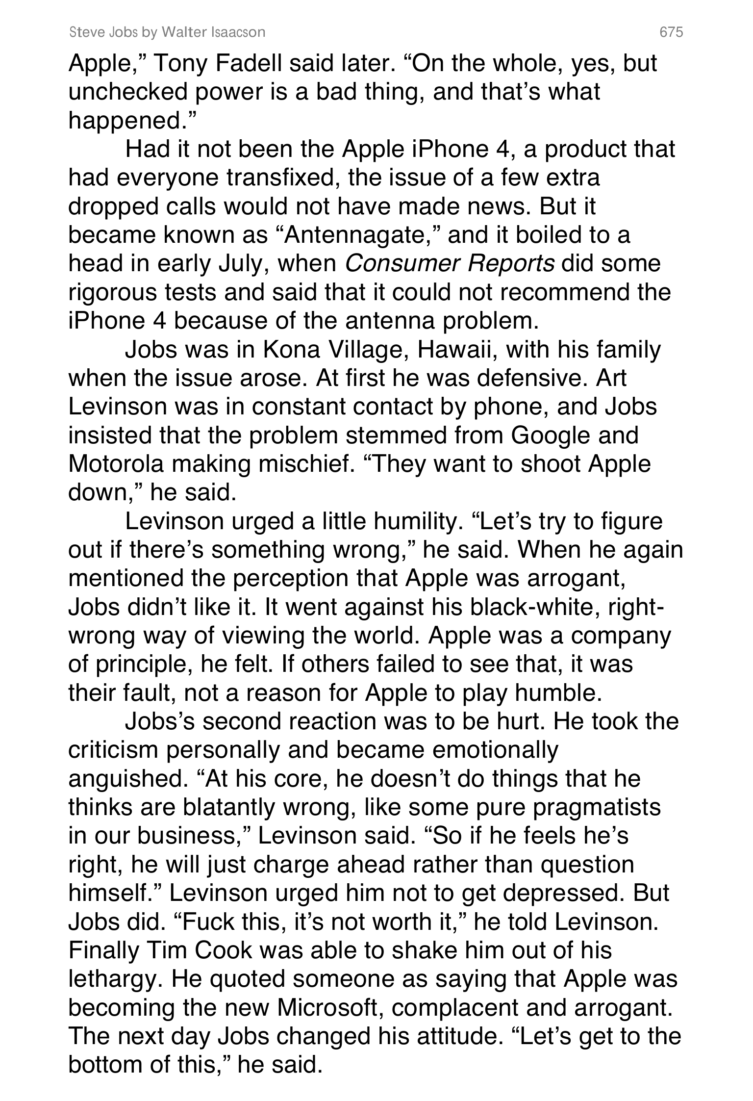 Apple Steve Jobs Biography by Walter Isaacson — page 693
