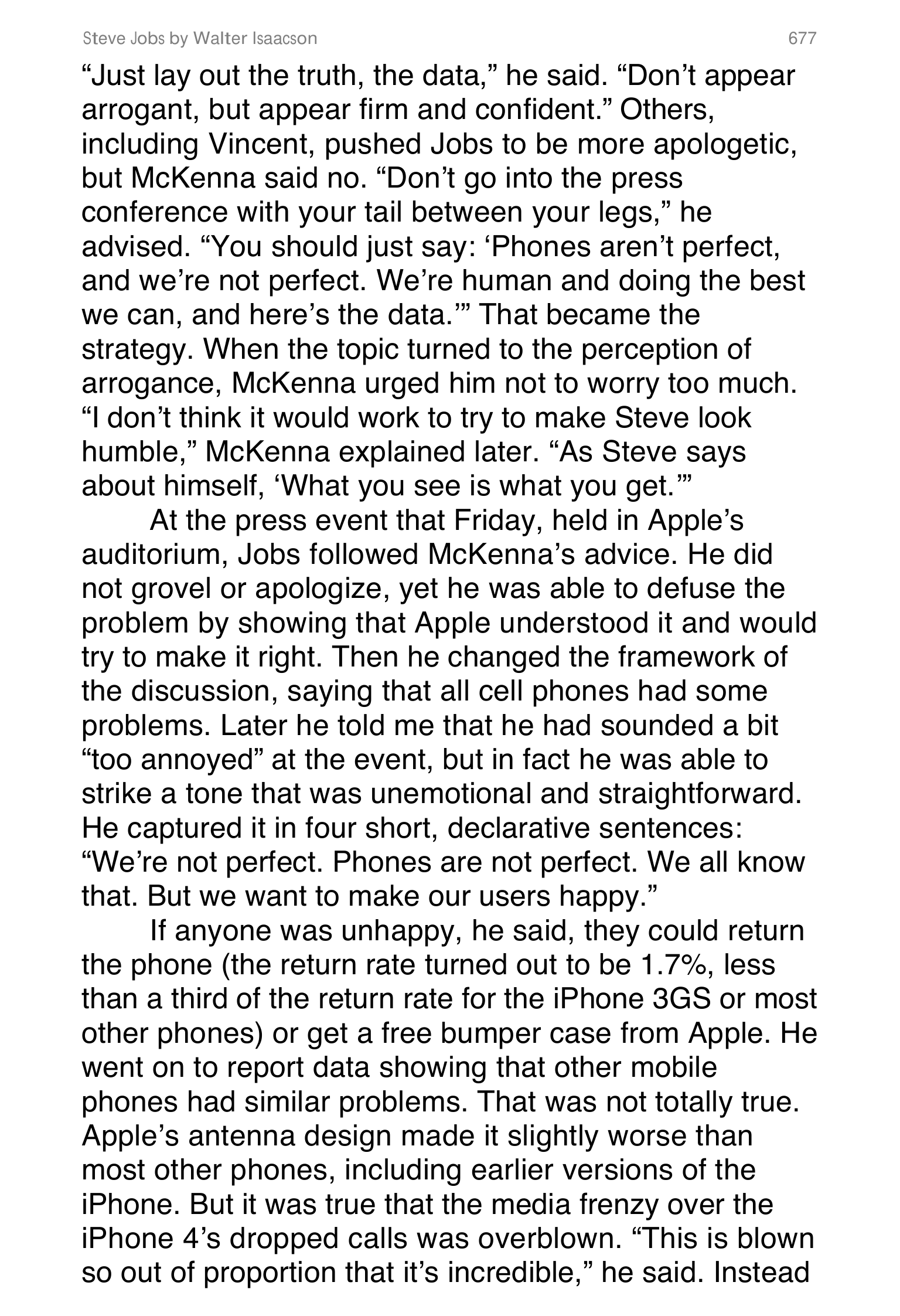 Apple Steve Jobs Biography by Walter Isaacson — page 695