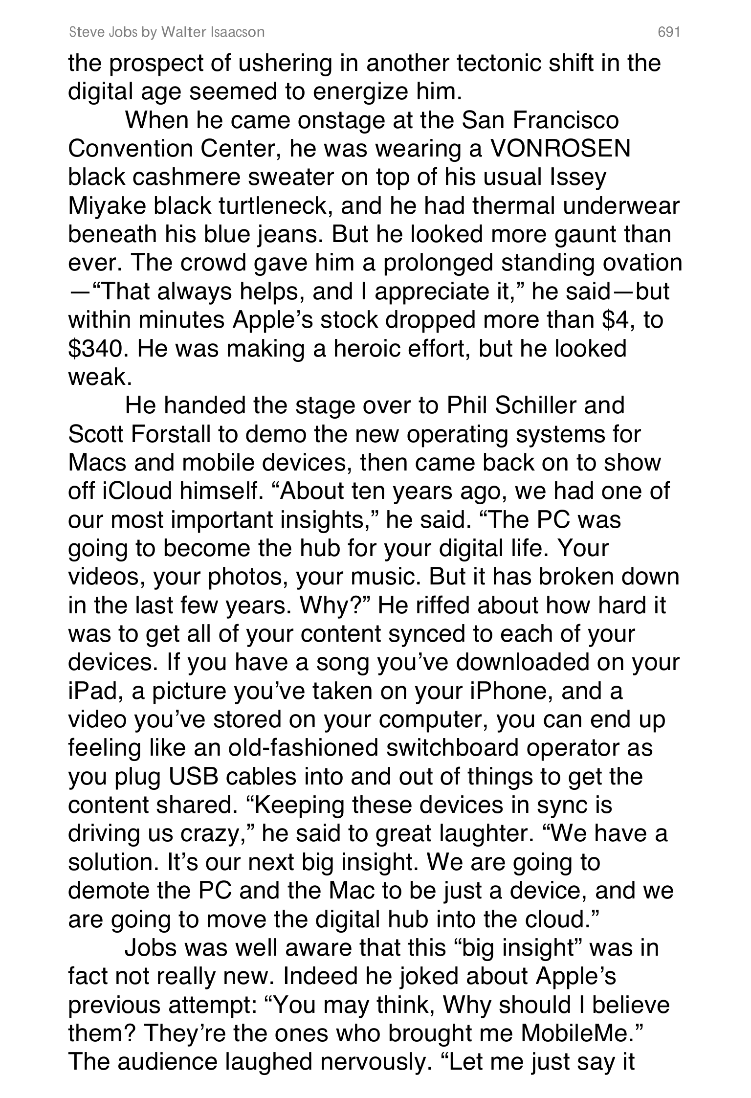 Apple Steve Jobs Biography by Walter Isaacson — page 709