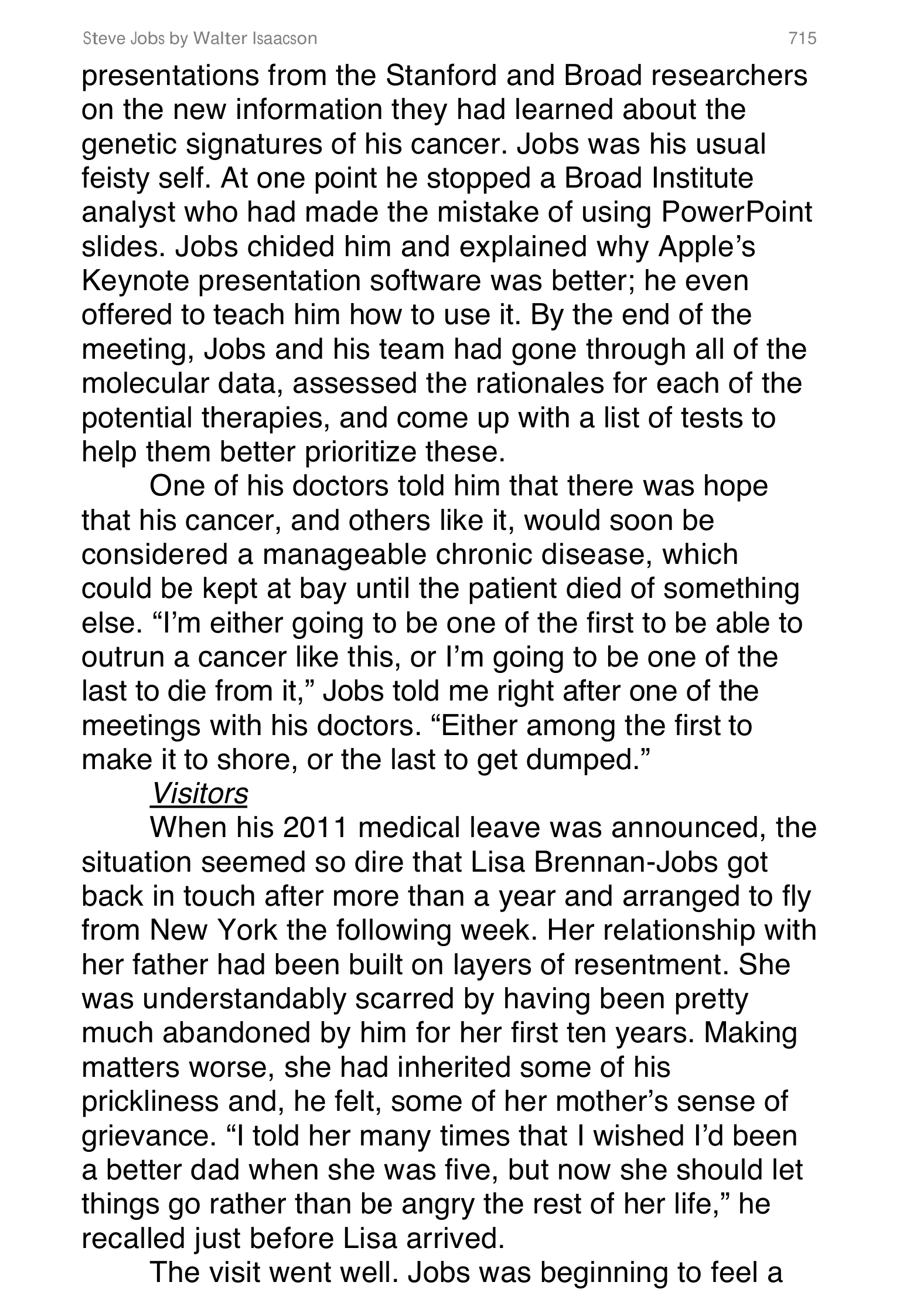 Apple Steve Jobs Biography by Walter Isaacson — page 733