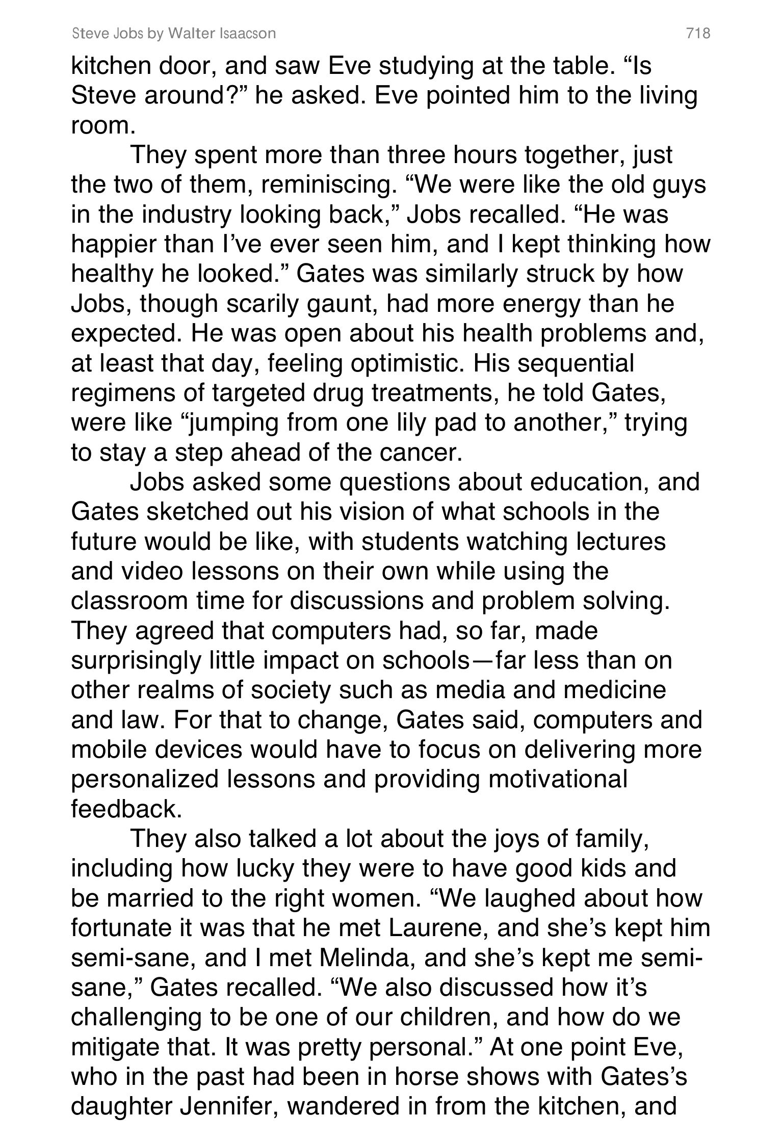 Apple Steve Jobs Biography by Walter Isaacson — page 736