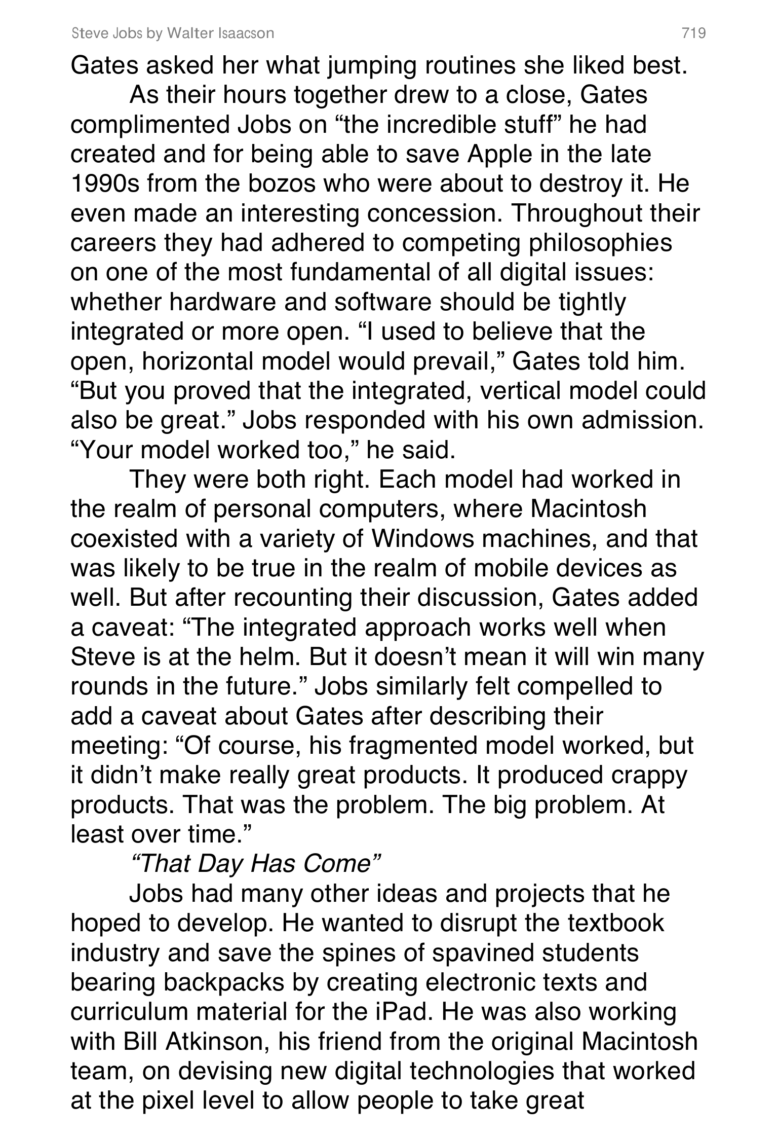 Apple Steve Jobs Biography by Walter Isaacson — page 737