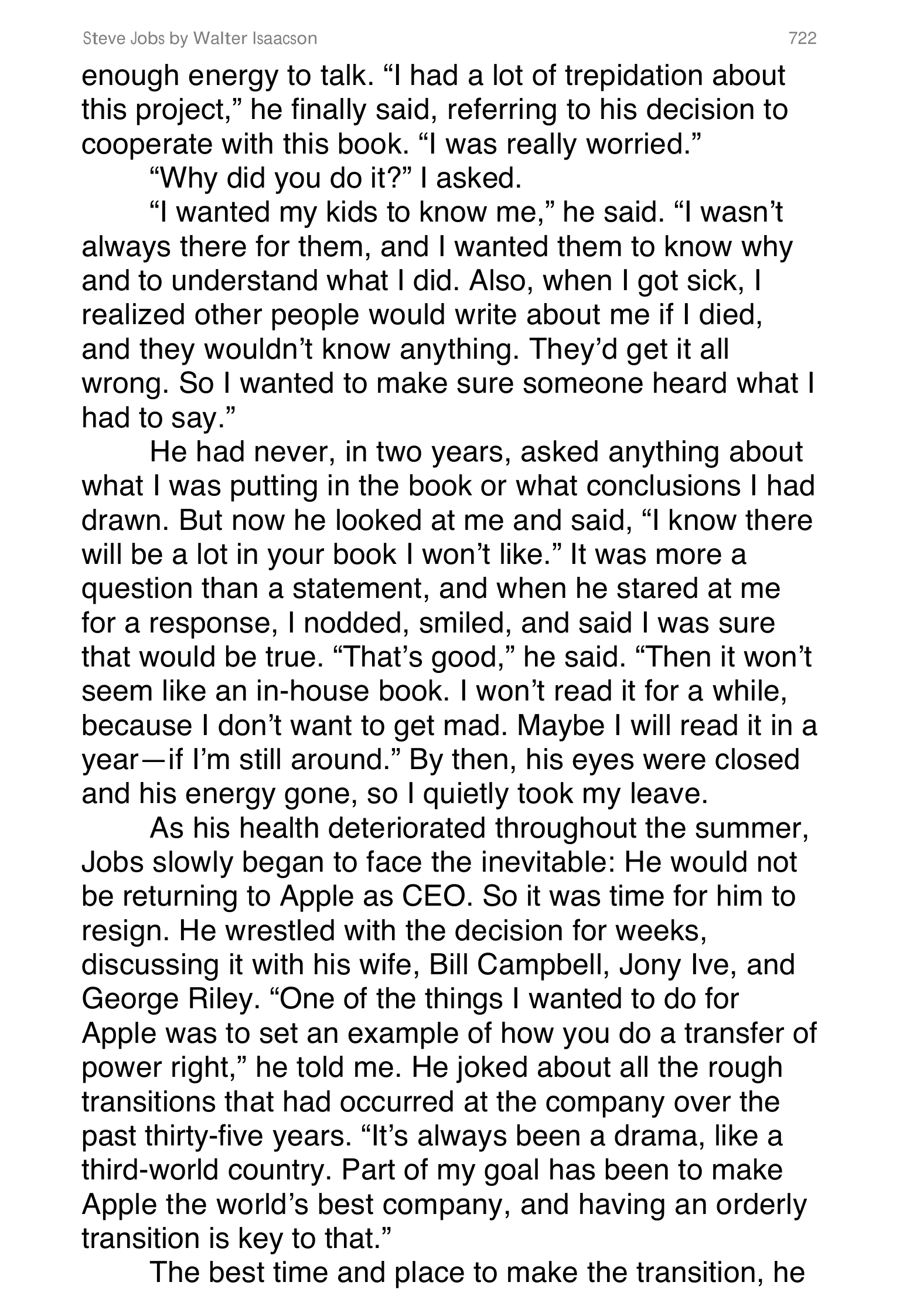 Apple Steve Jobs Biography by Walter Isaacson — page 740