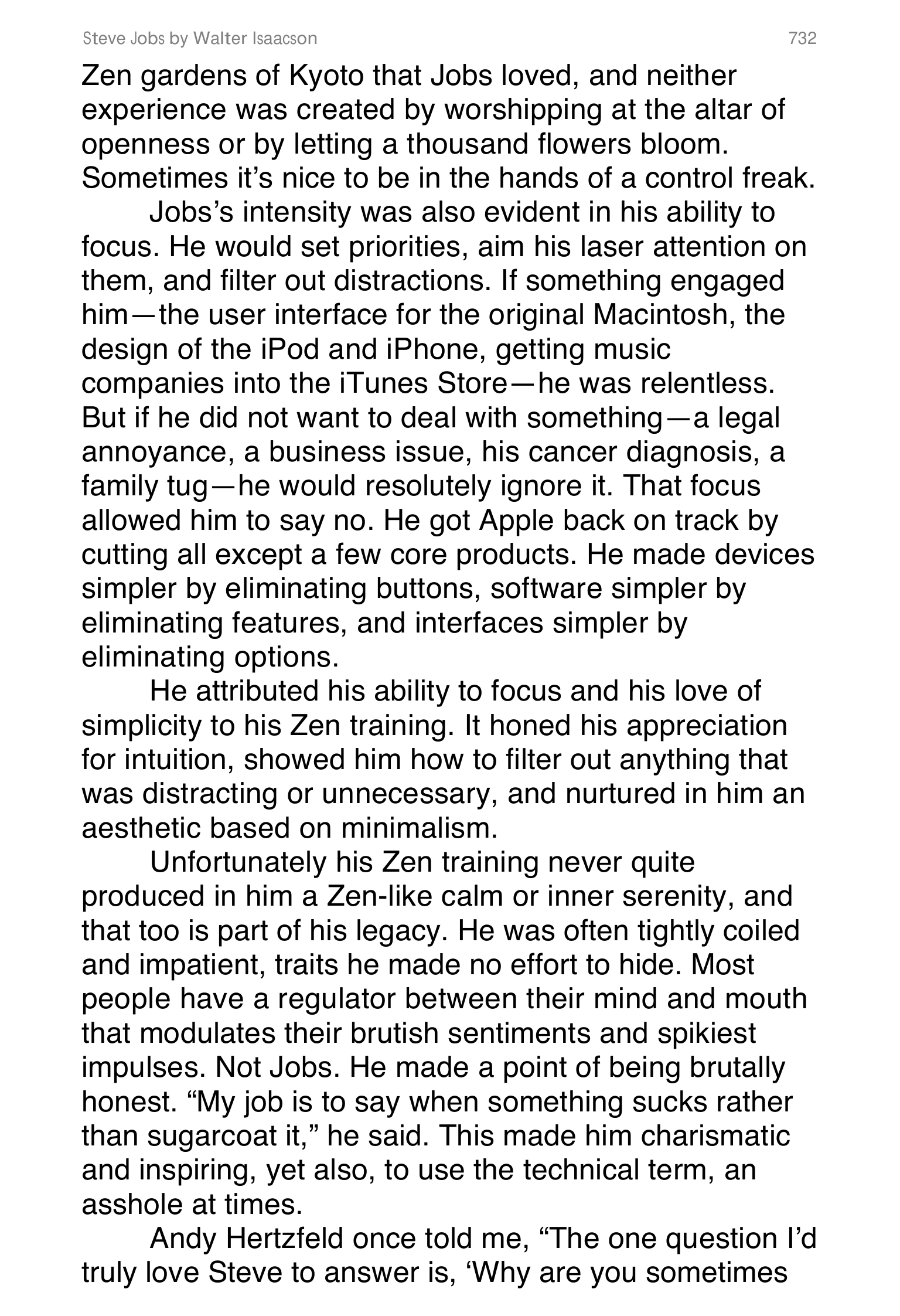 Apple Steve Jobs Biography by Walter Isaacson — page 750