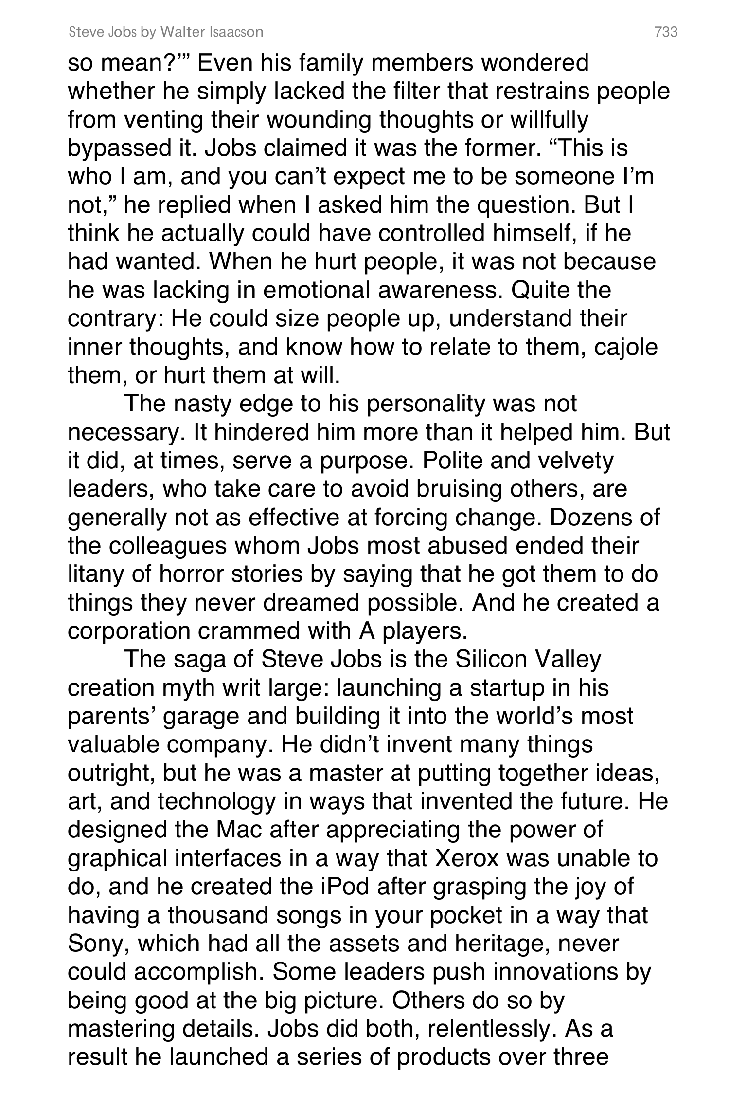 Apple Steve Jobs Biography by Walter Isaacson — page 751