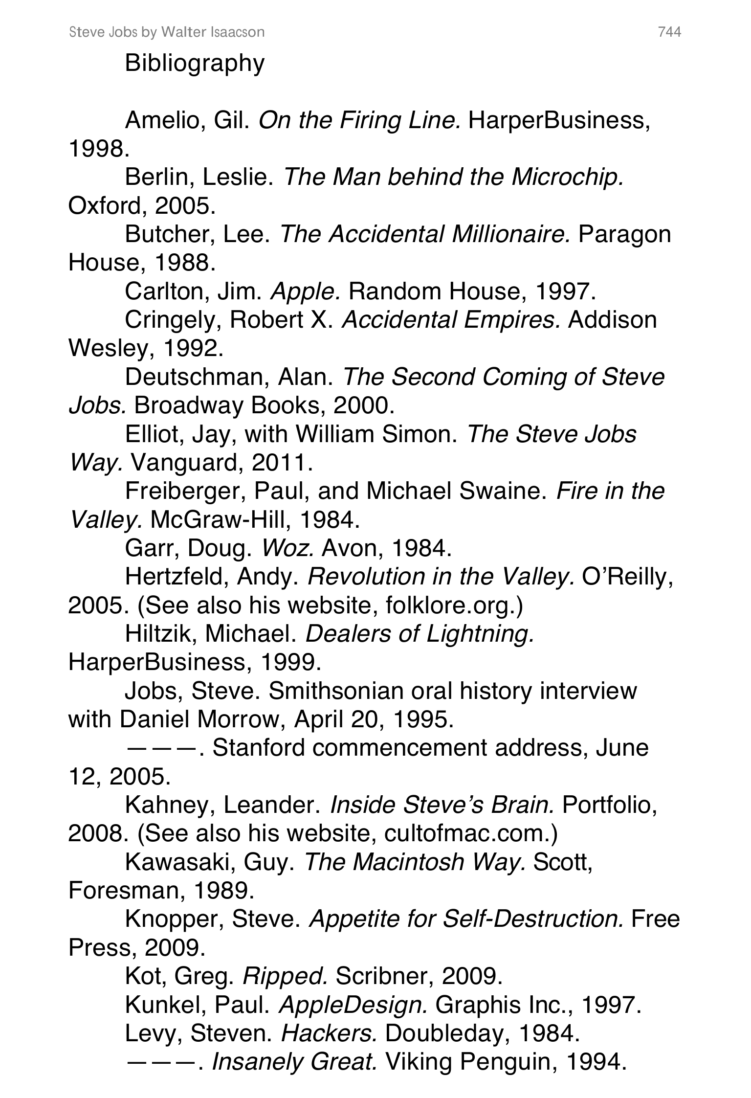Apple Steve Jobs Biography by Walter Isaacson — page 762