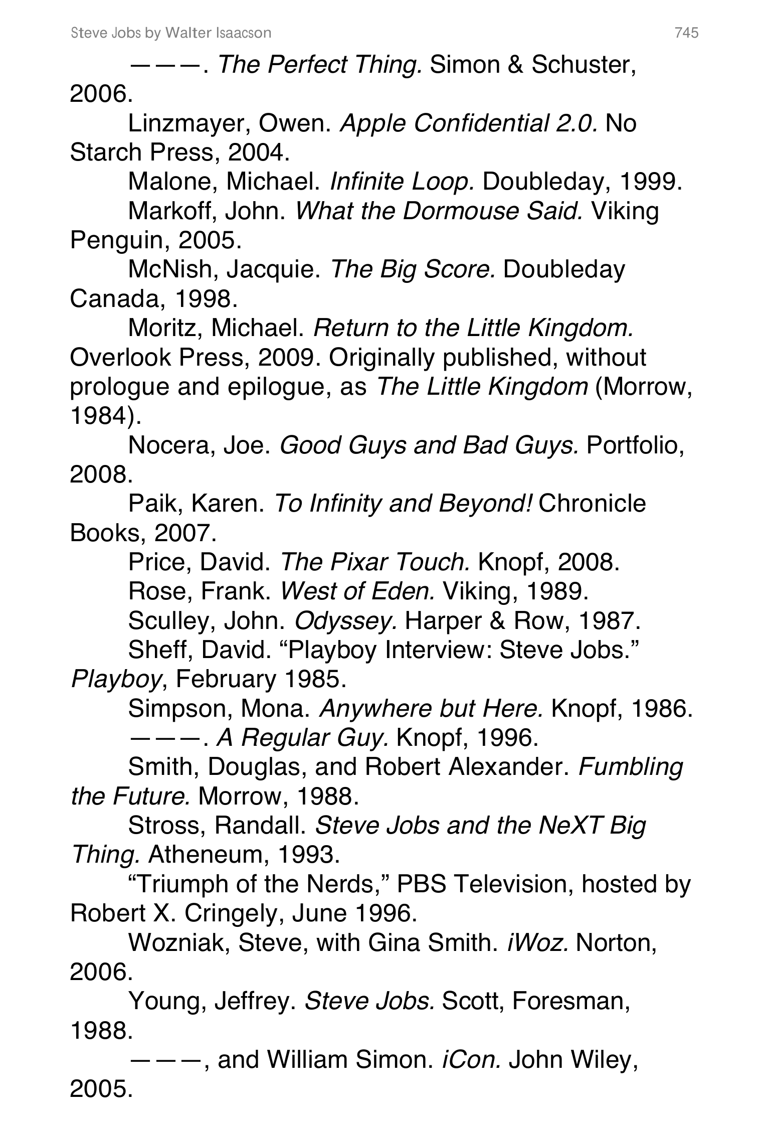 Apple Steve Jobs Biography by Walter Isaacson — page 763