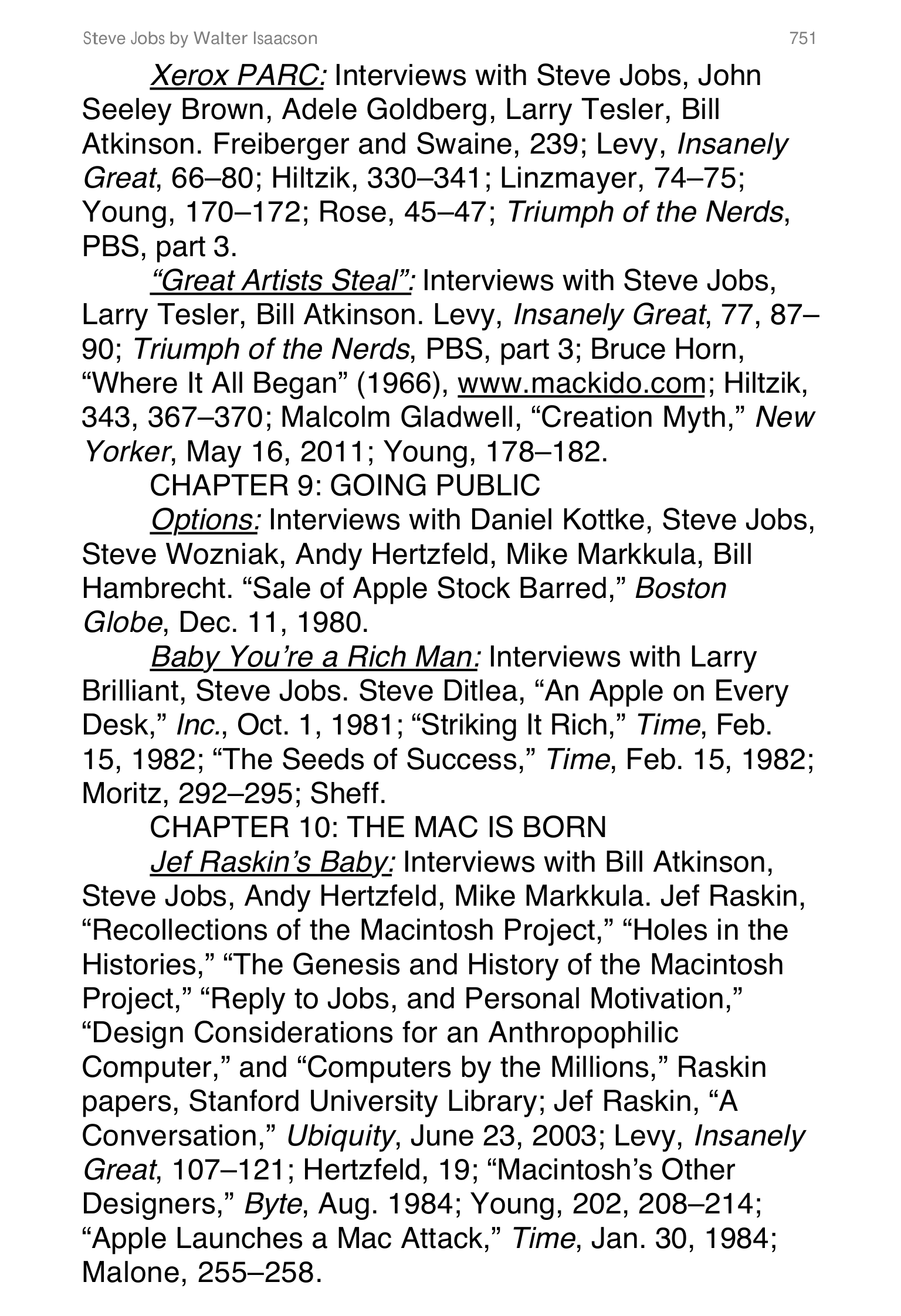 Apple Steve Jobs Biography by Walter Isaacson — page 769