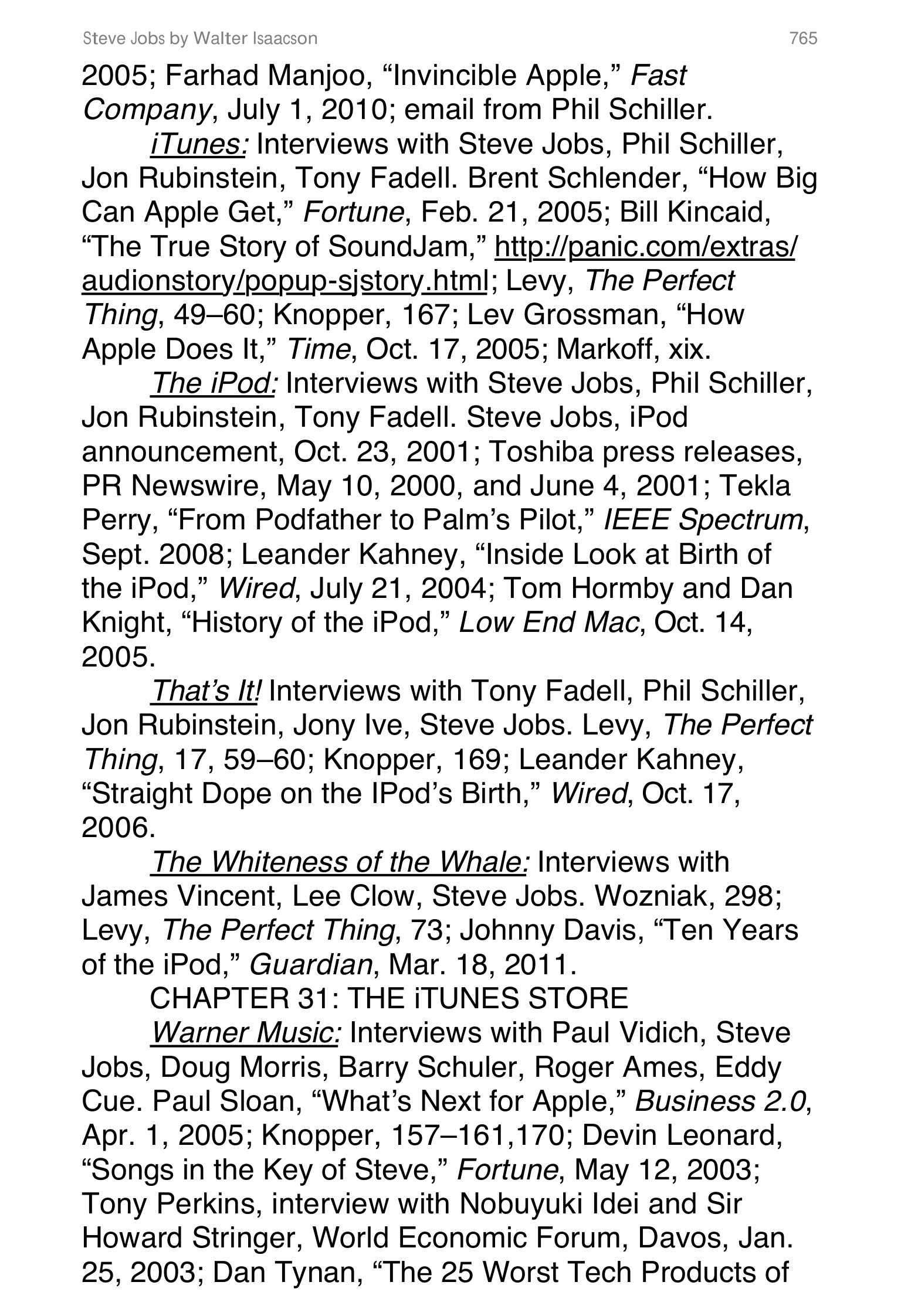 Apple Steve Jobs Biography by Walter Isaacson — page 783