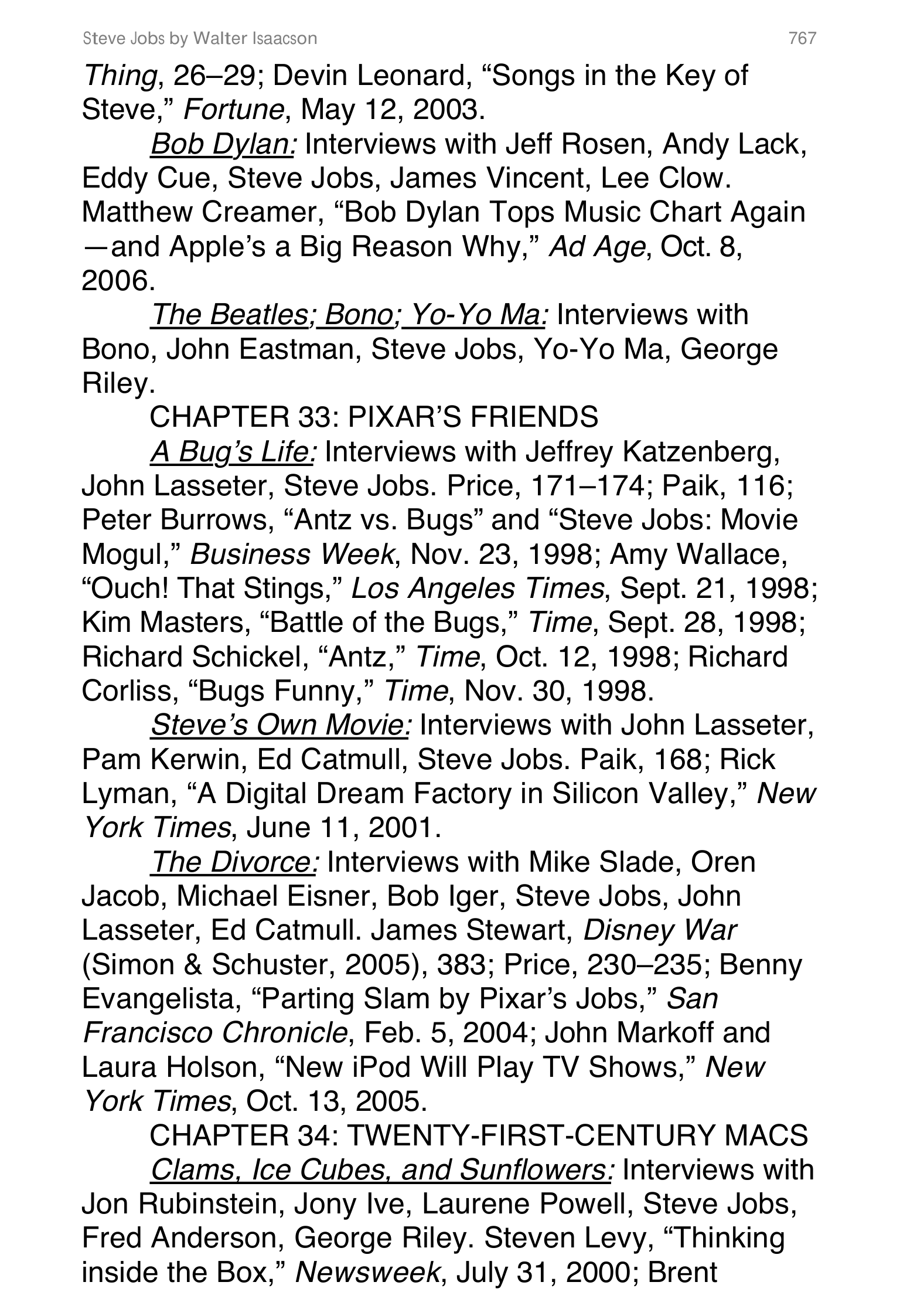 Apple Steve Jobs Biography by Walter Isaacson — page 785