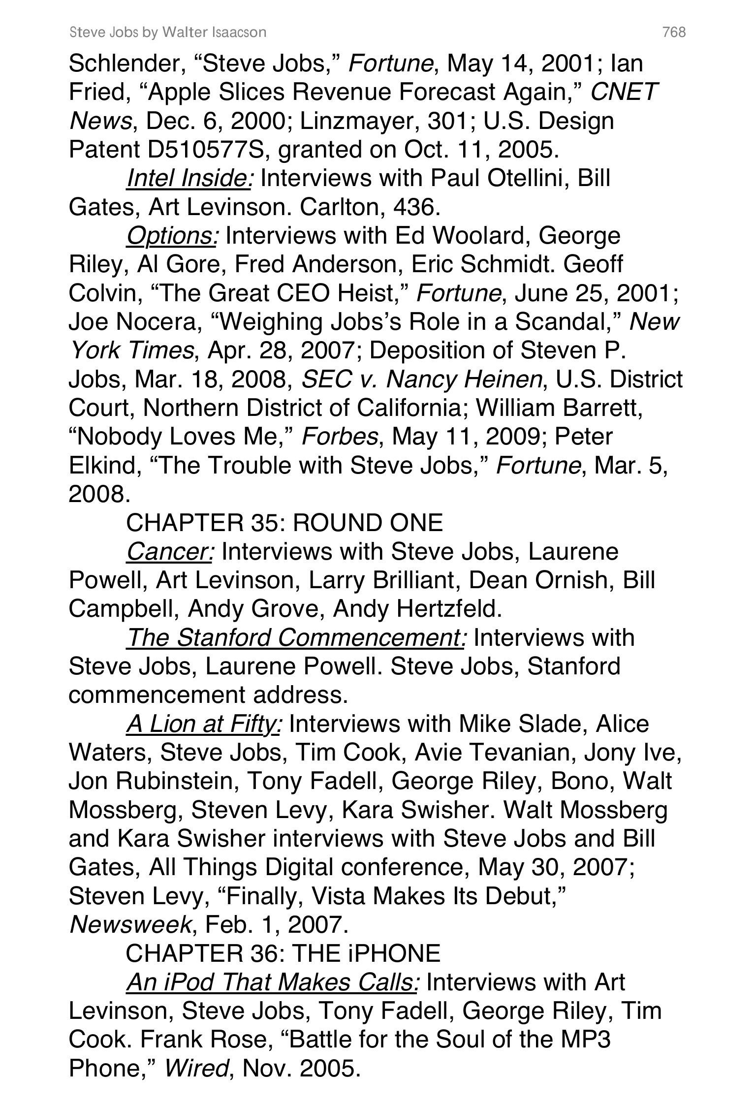 Apple Steve Jobs Biography by Walter Isaacson — page 786
