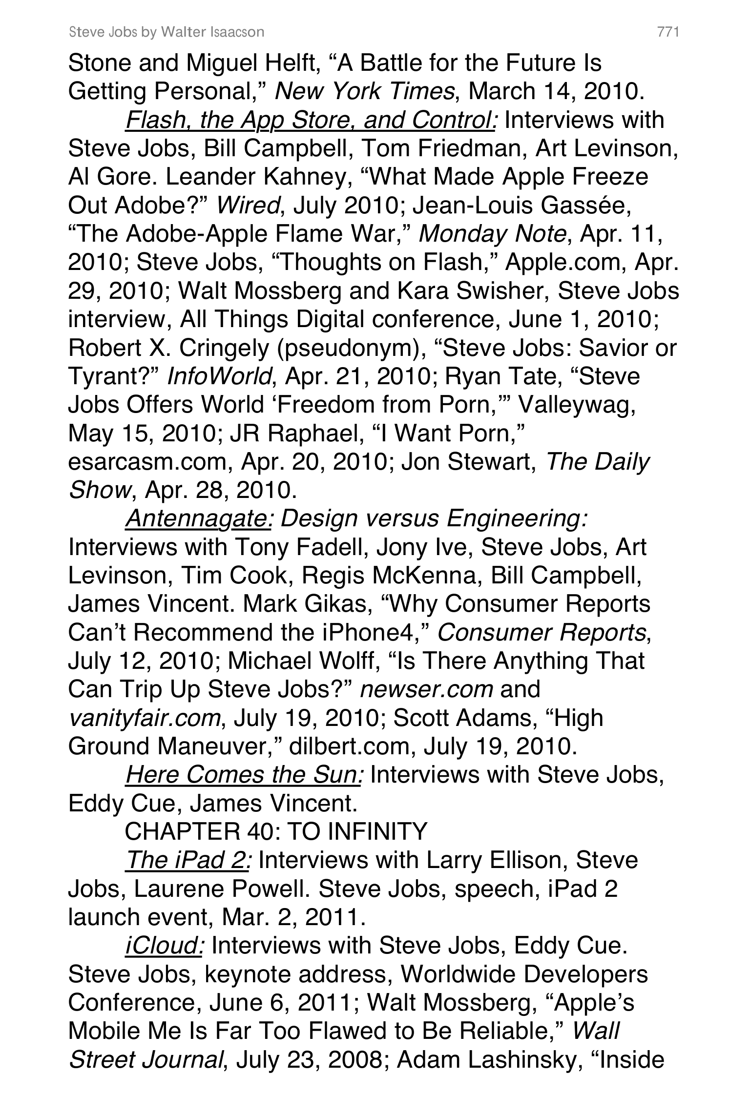 Apple Steve Jobs Biography by Walter Isaacson — page 789