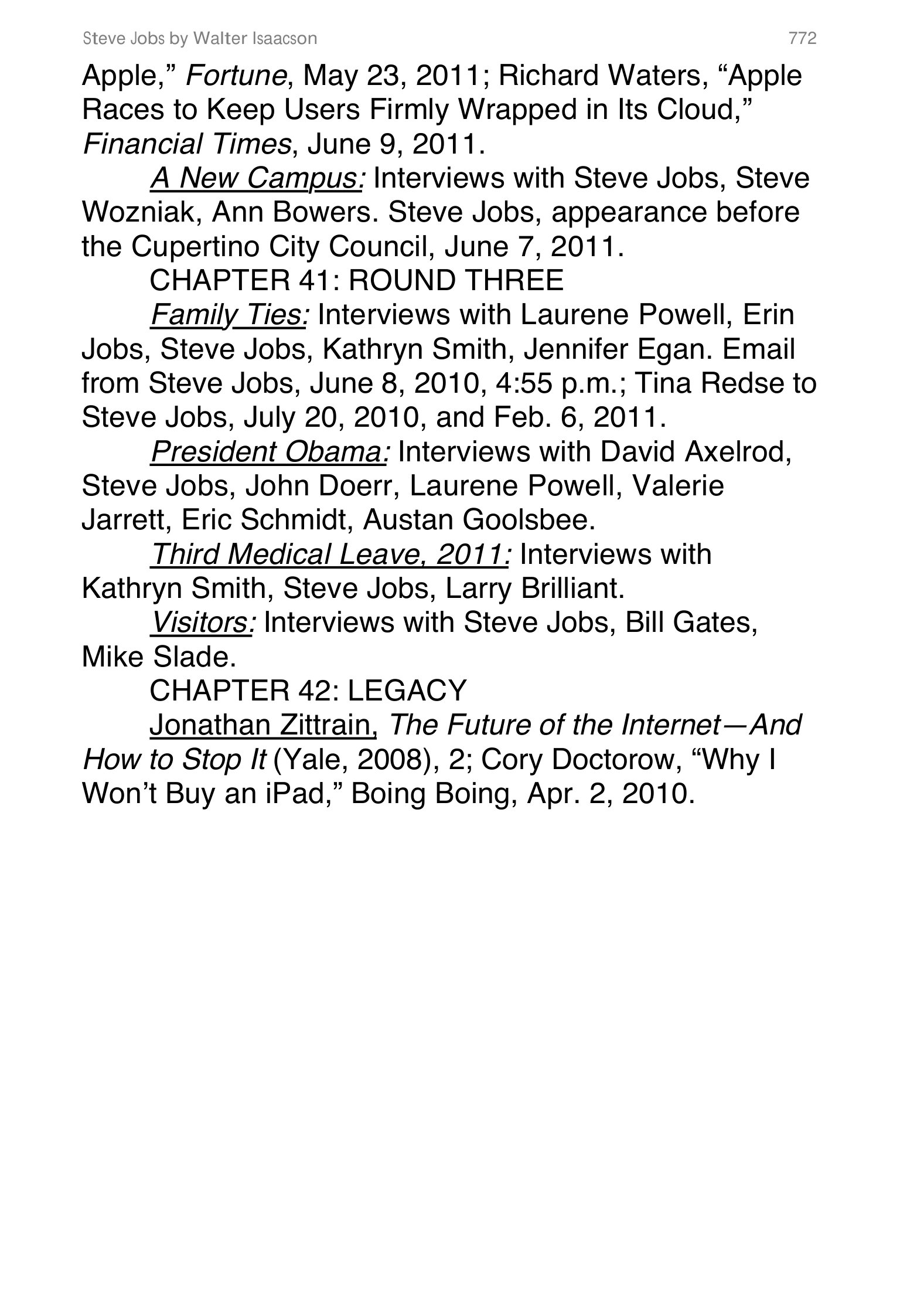 Apple Steve Jobs Biography by Walter Isaacson — page 790