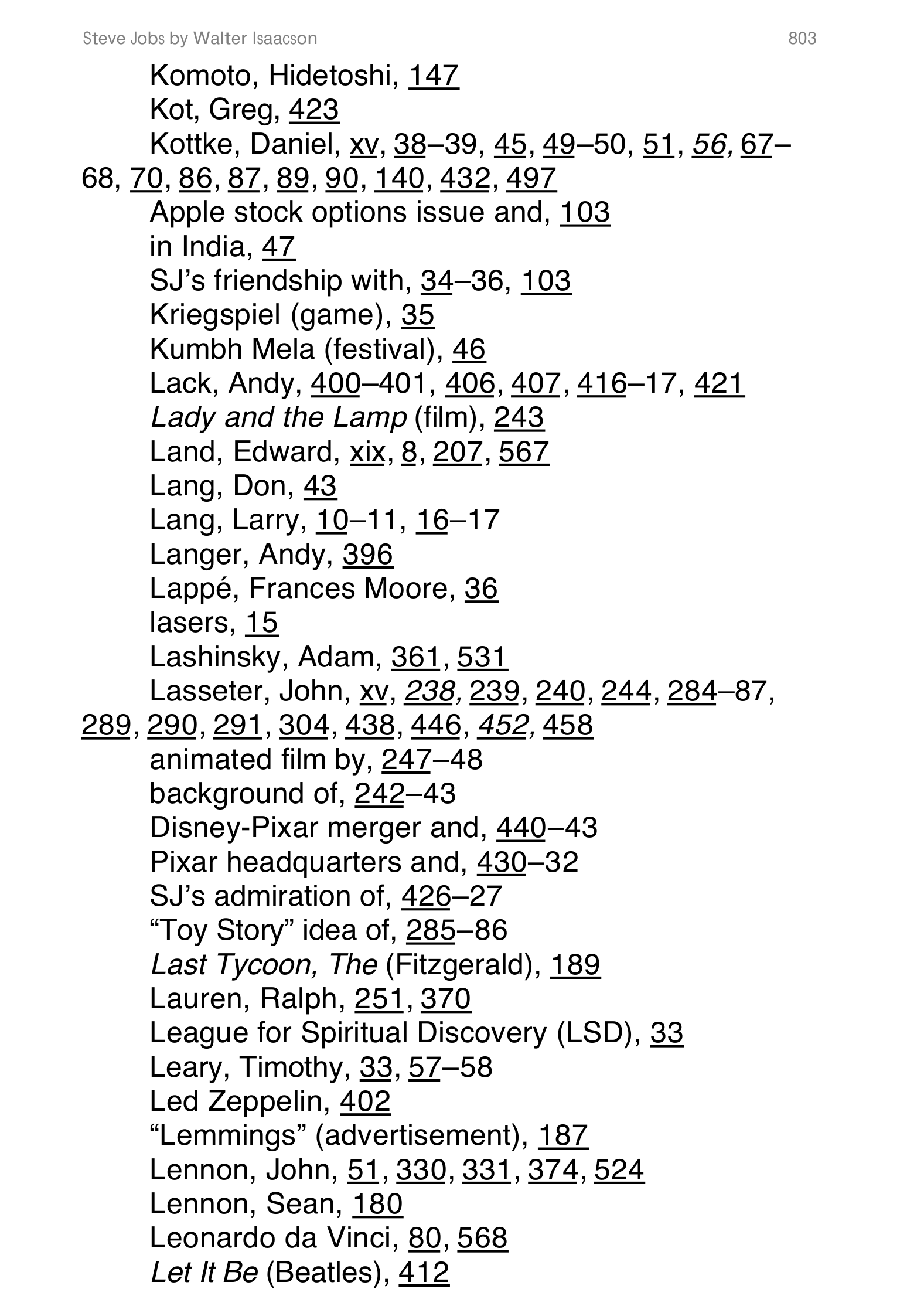 Apple Steve Jobs Biography by Walter Isaacson — page 821