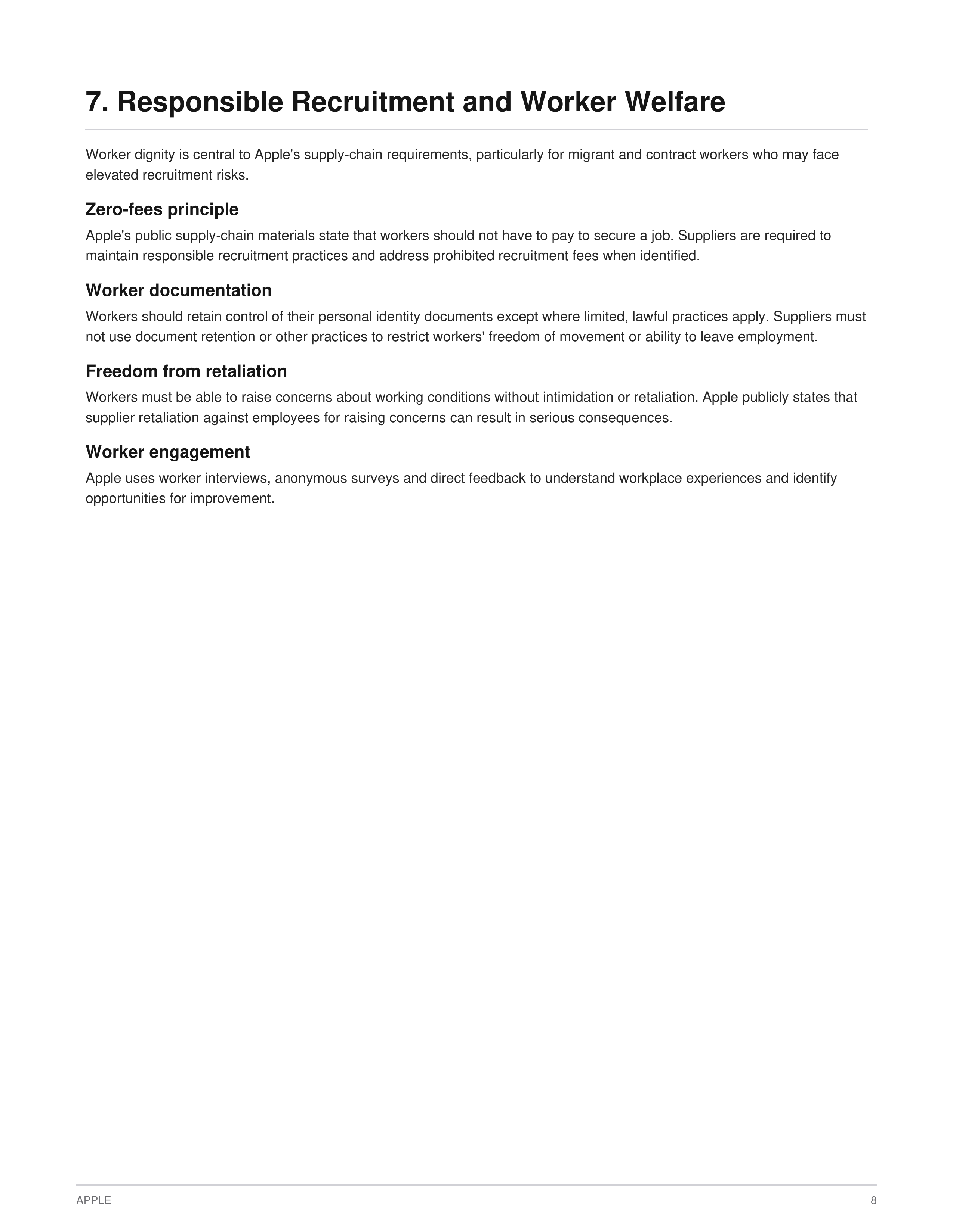 Apple Supplier Code of Conduct Handbook — page 10