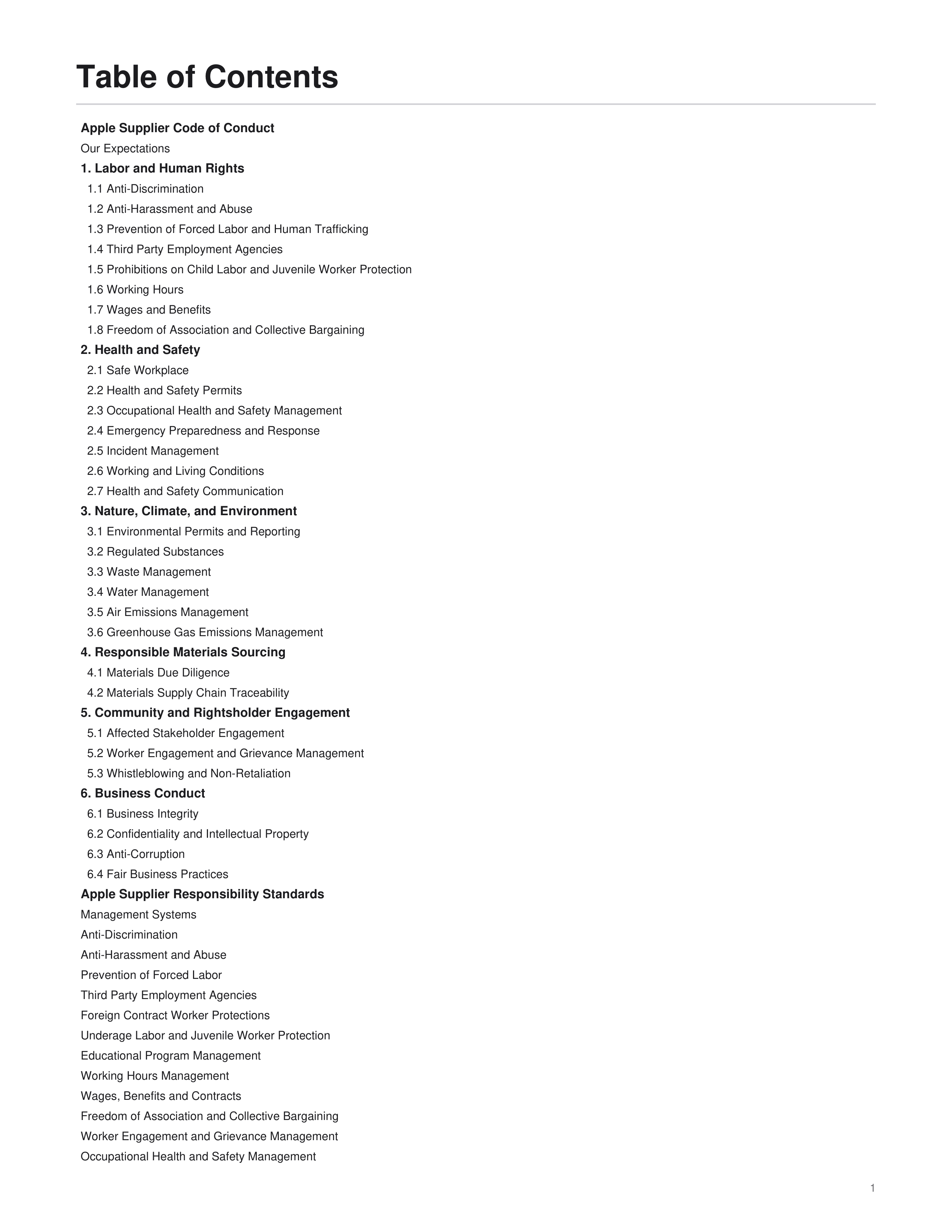 Apple Supplier Code of Conduct Handbook — page 2