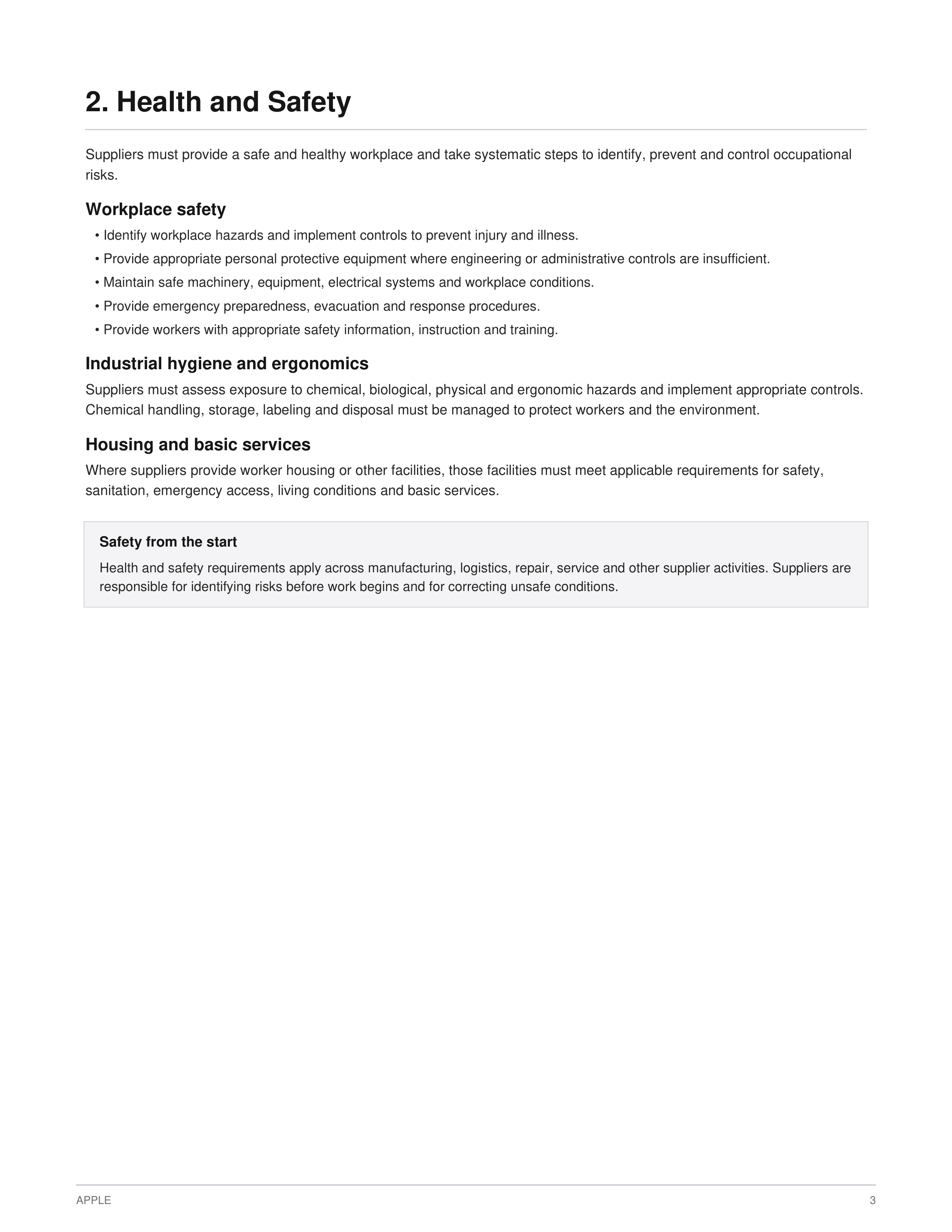 Apple Supplier Code of Conduct Handbook — page 5