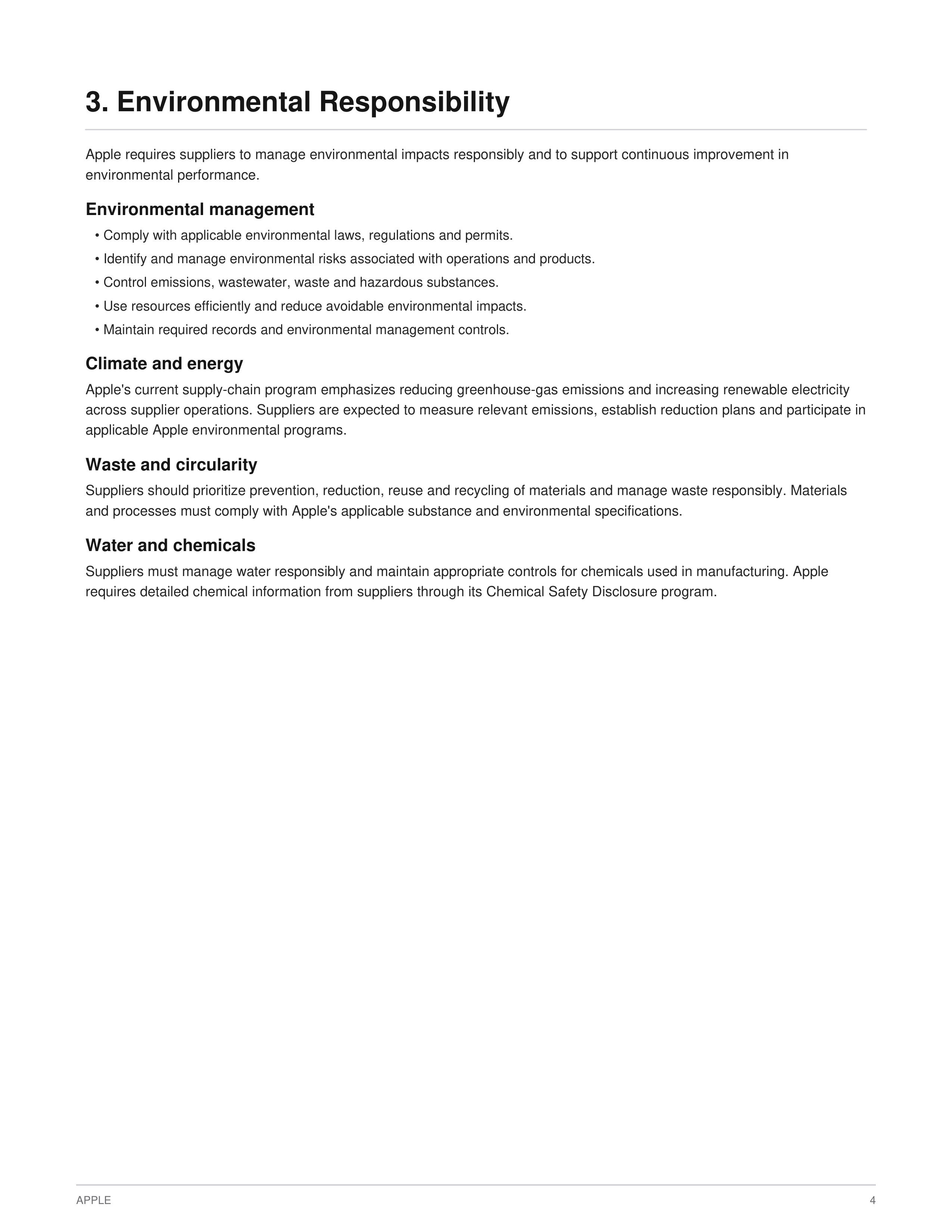 Apple Supplier Code of Conduct Handbook — page 6