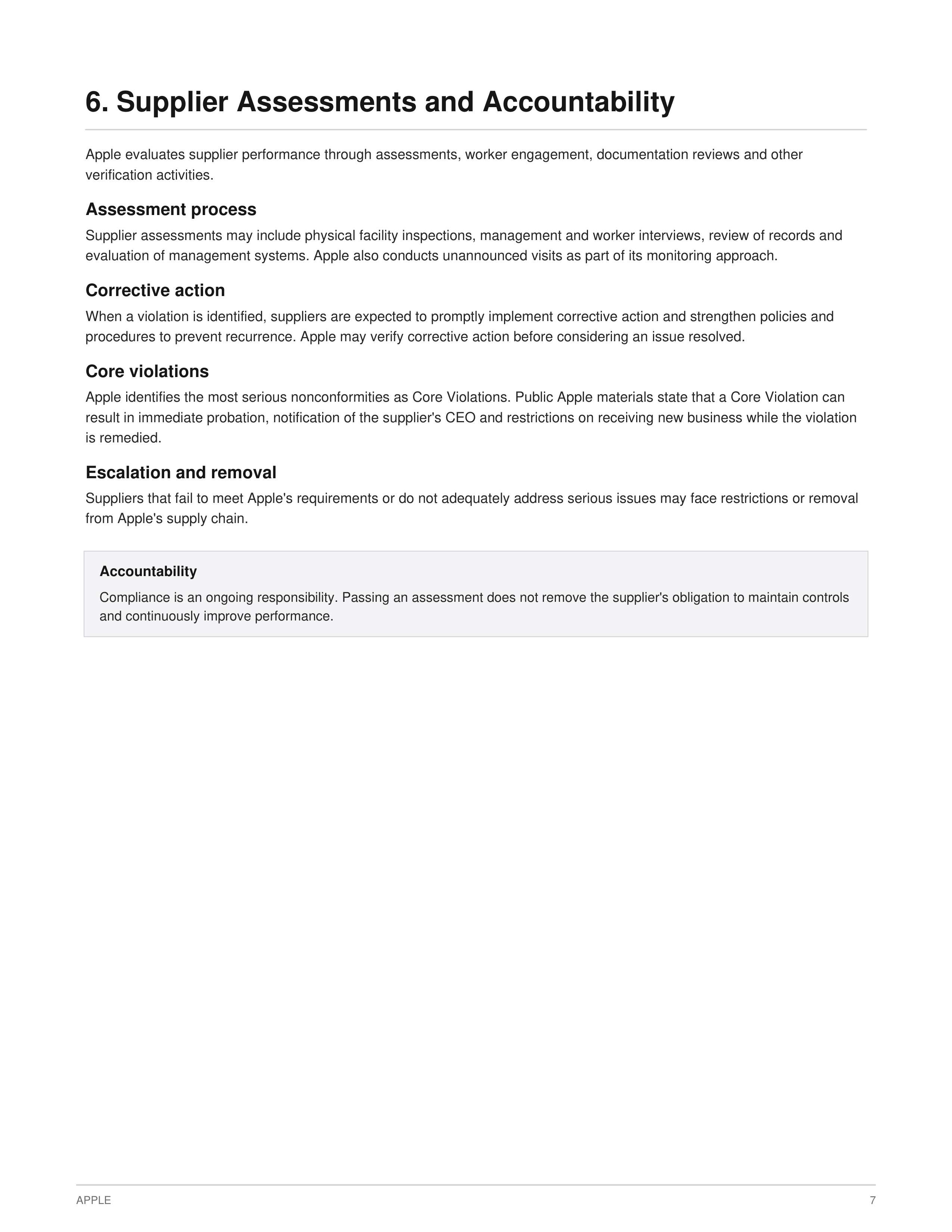 Apple Supplier Code of Conduct Handbook — page 9