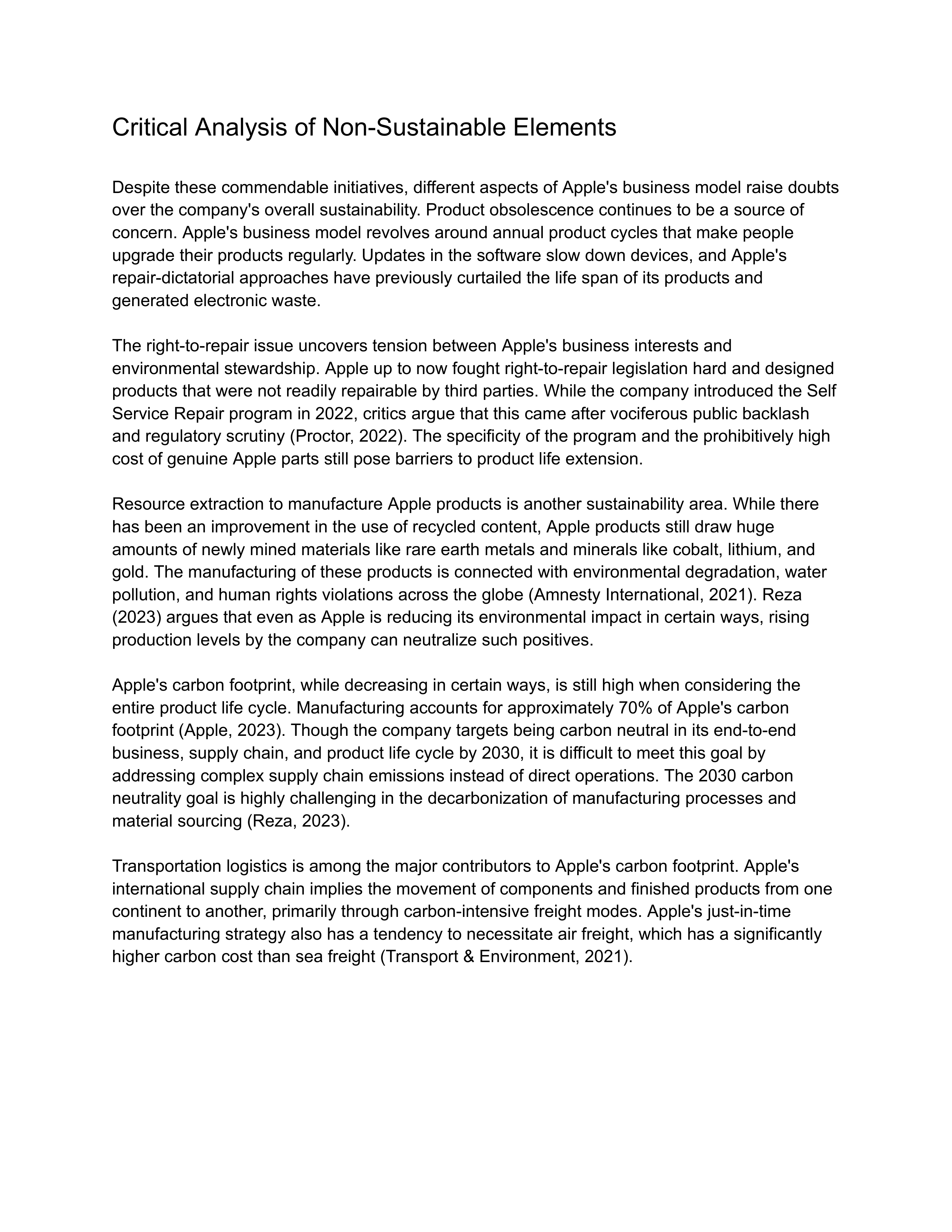 Apple Sustainability Report — page 2