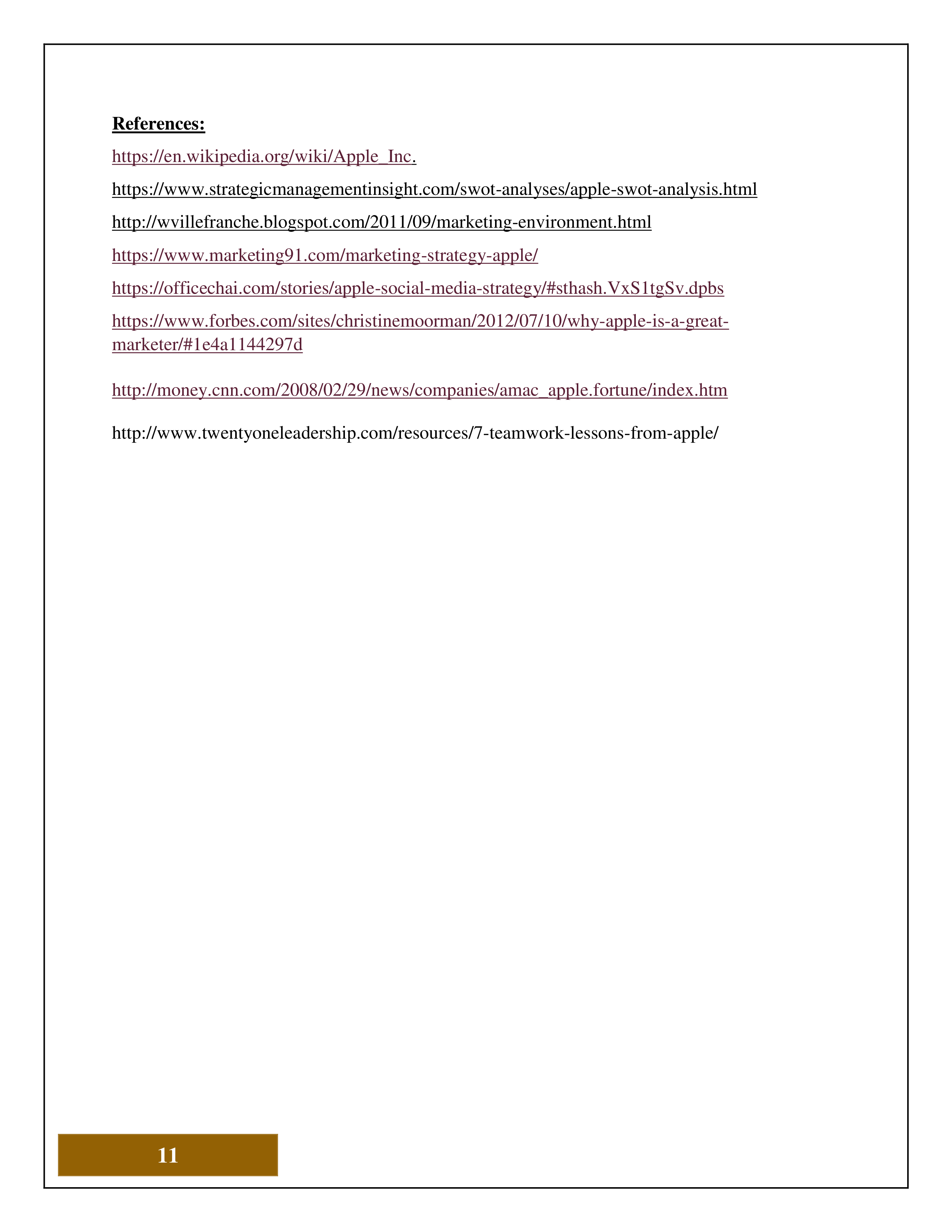 Apple Swot Analysis  — page 12