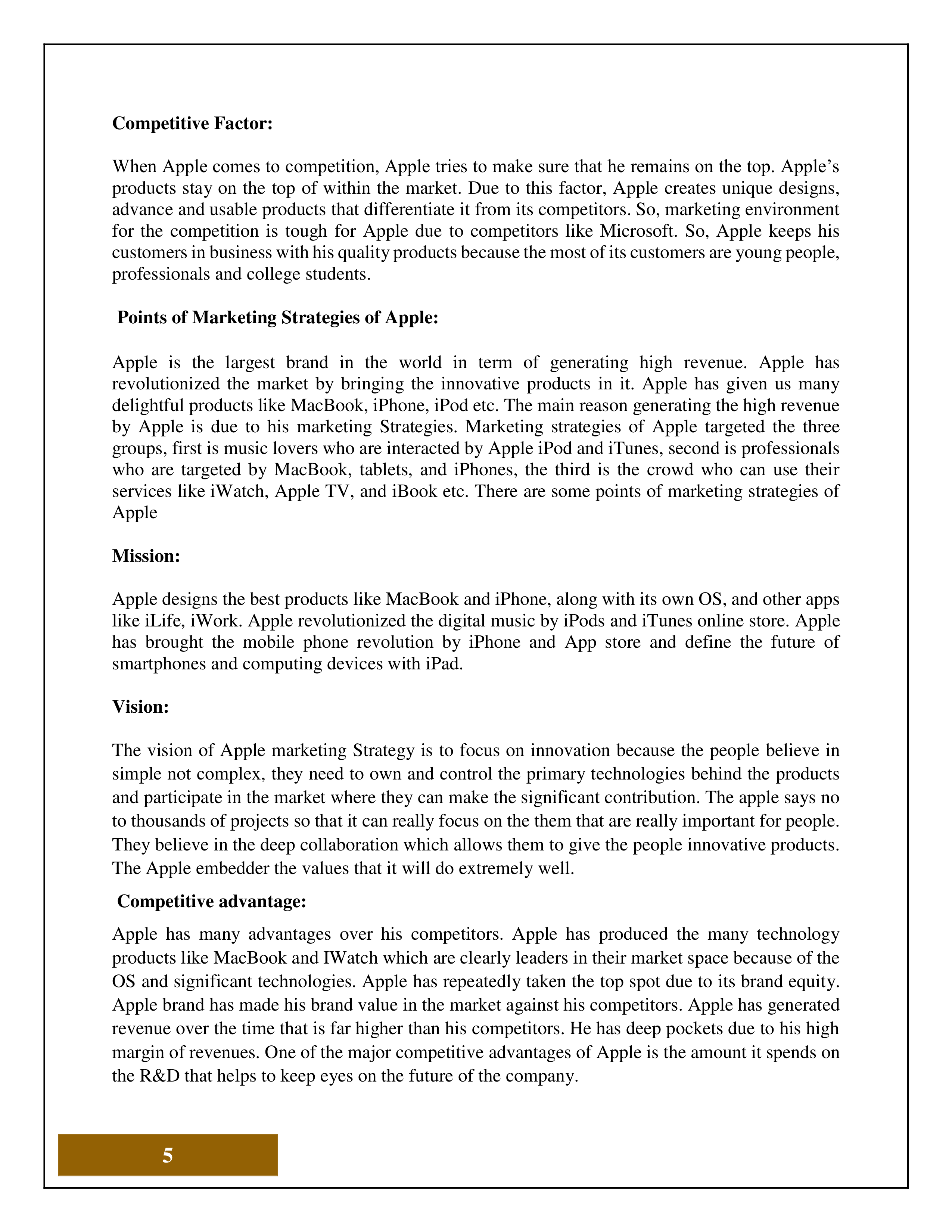 Apple Swot Analysis  — page 6