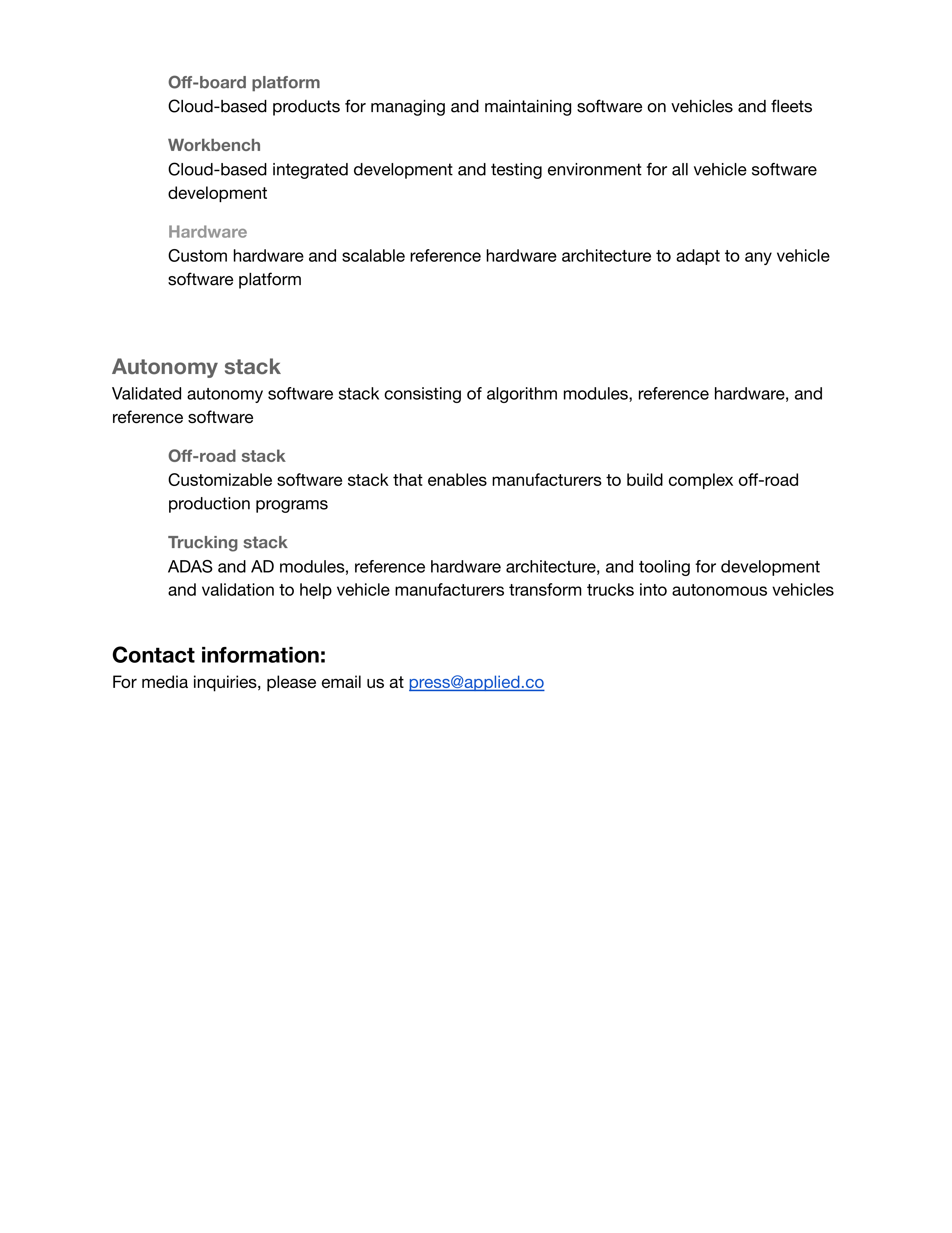 Applied Intuition for Self driving software — page 3
