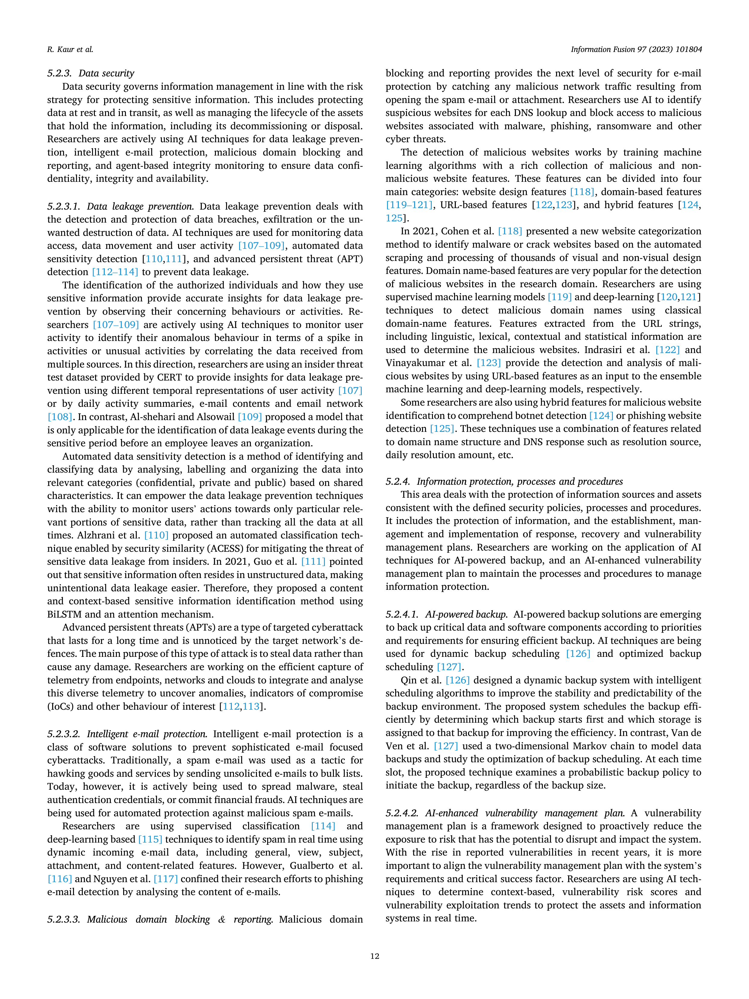 Artificial Intelligence Applications for Cybersecurity — page 12