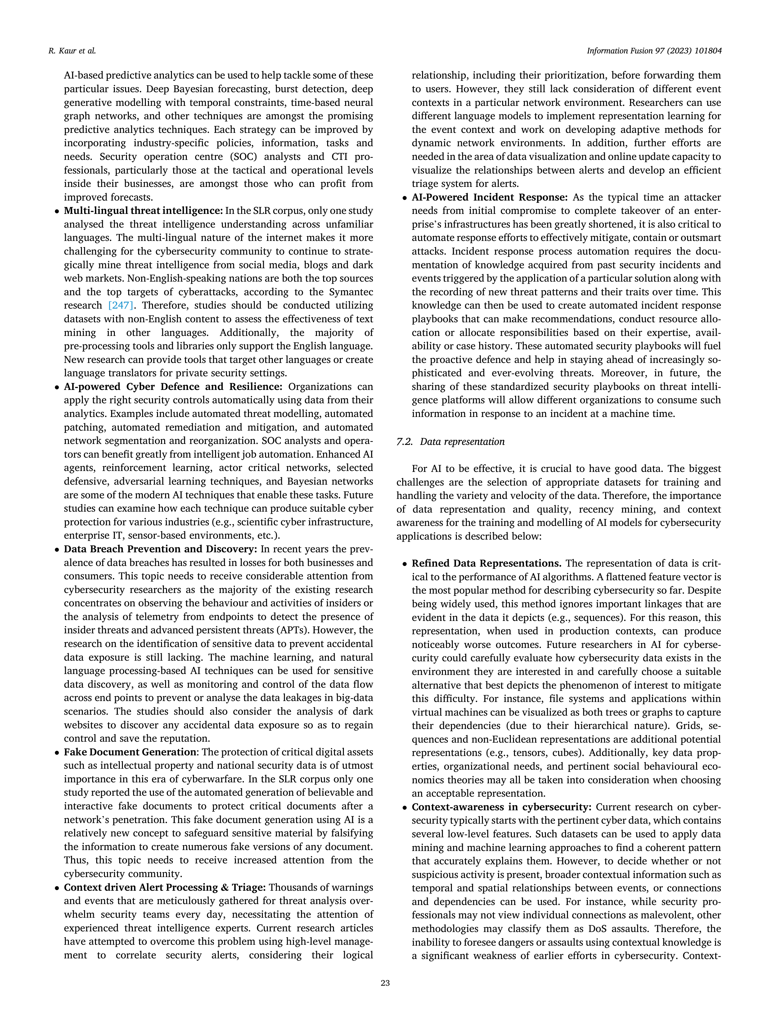 Artificial Intelligence Applications for Cybersecurity — page 23