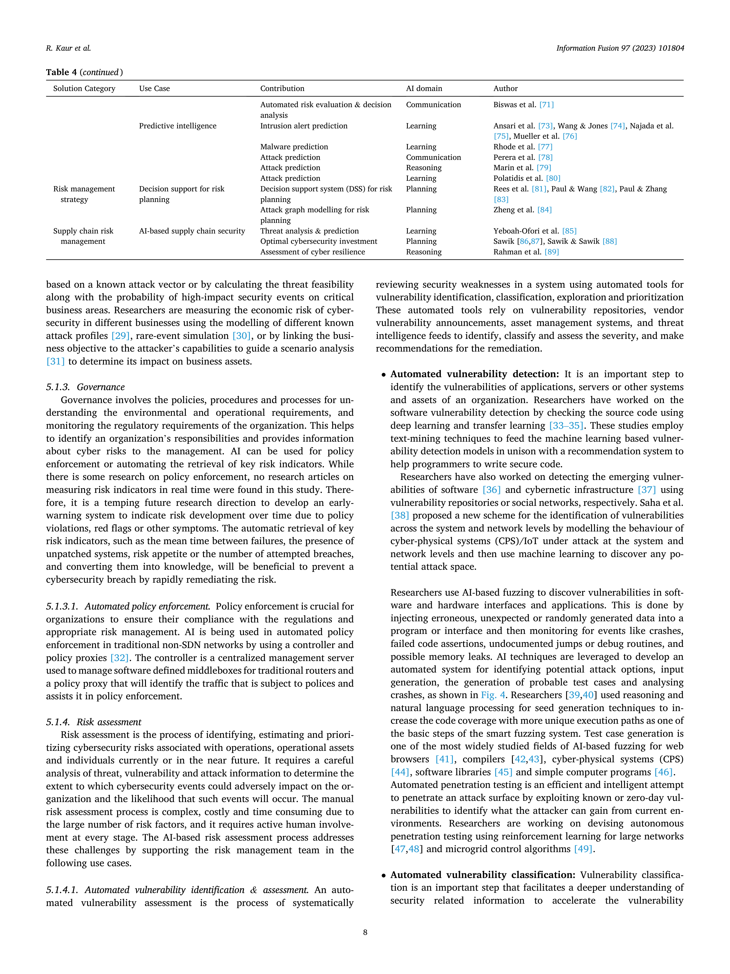 Artificial Intelligence Applications for Cybersecurity — page 8