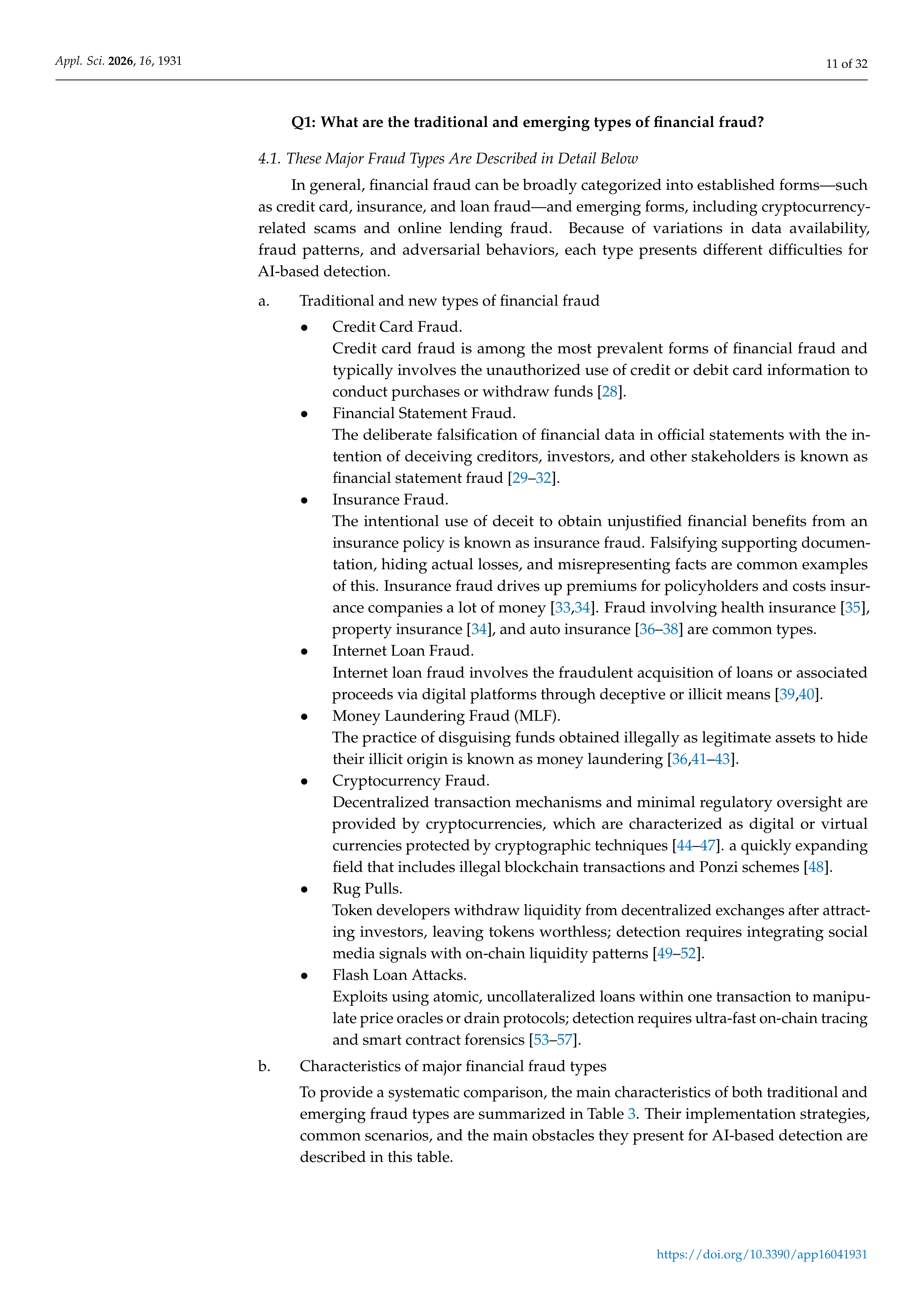 Artificial Intelligence Applications for Financial Fraud Detection — page 11