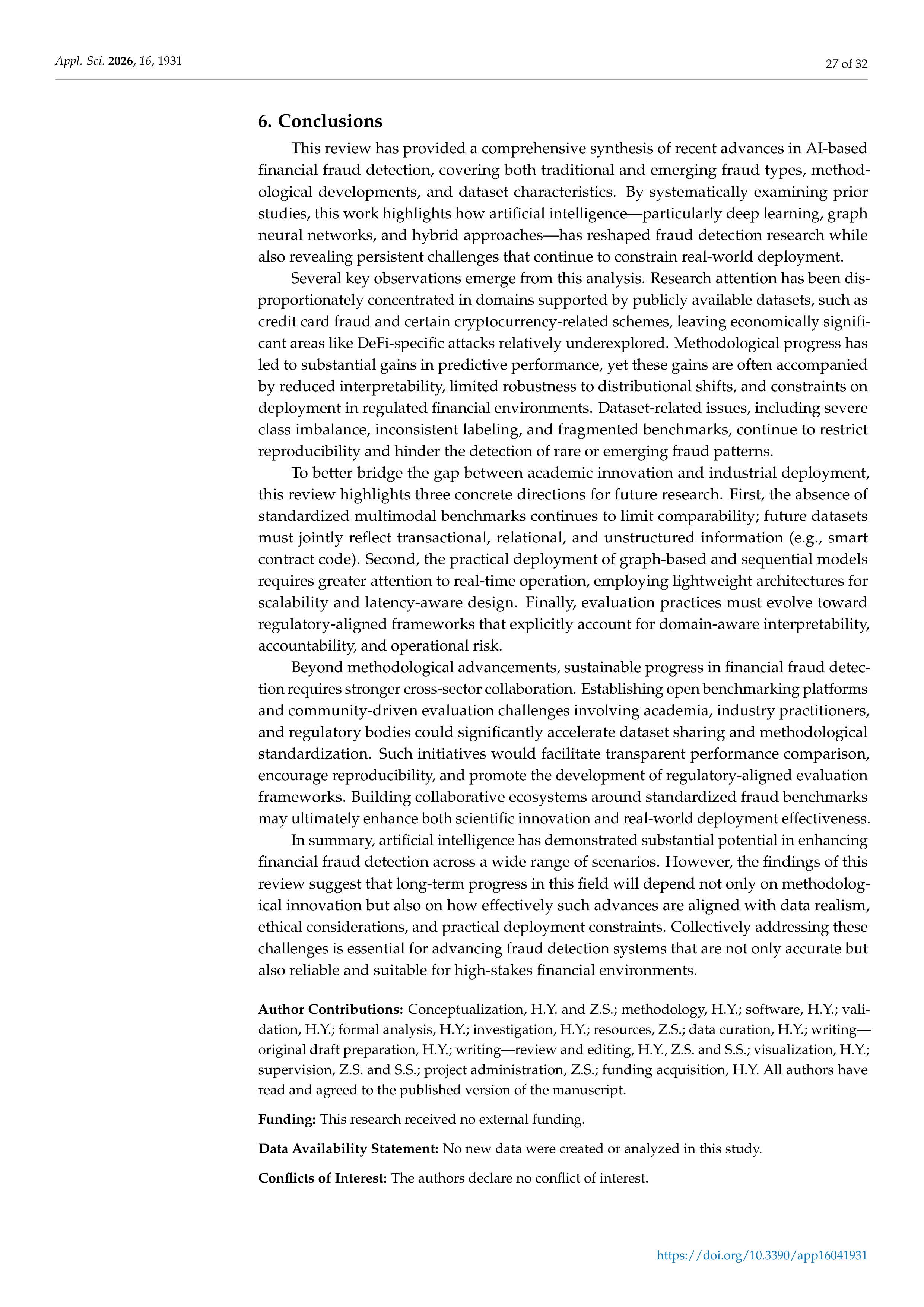 Artificial Intelligence Applications for Financial Fraud Detection — page 27