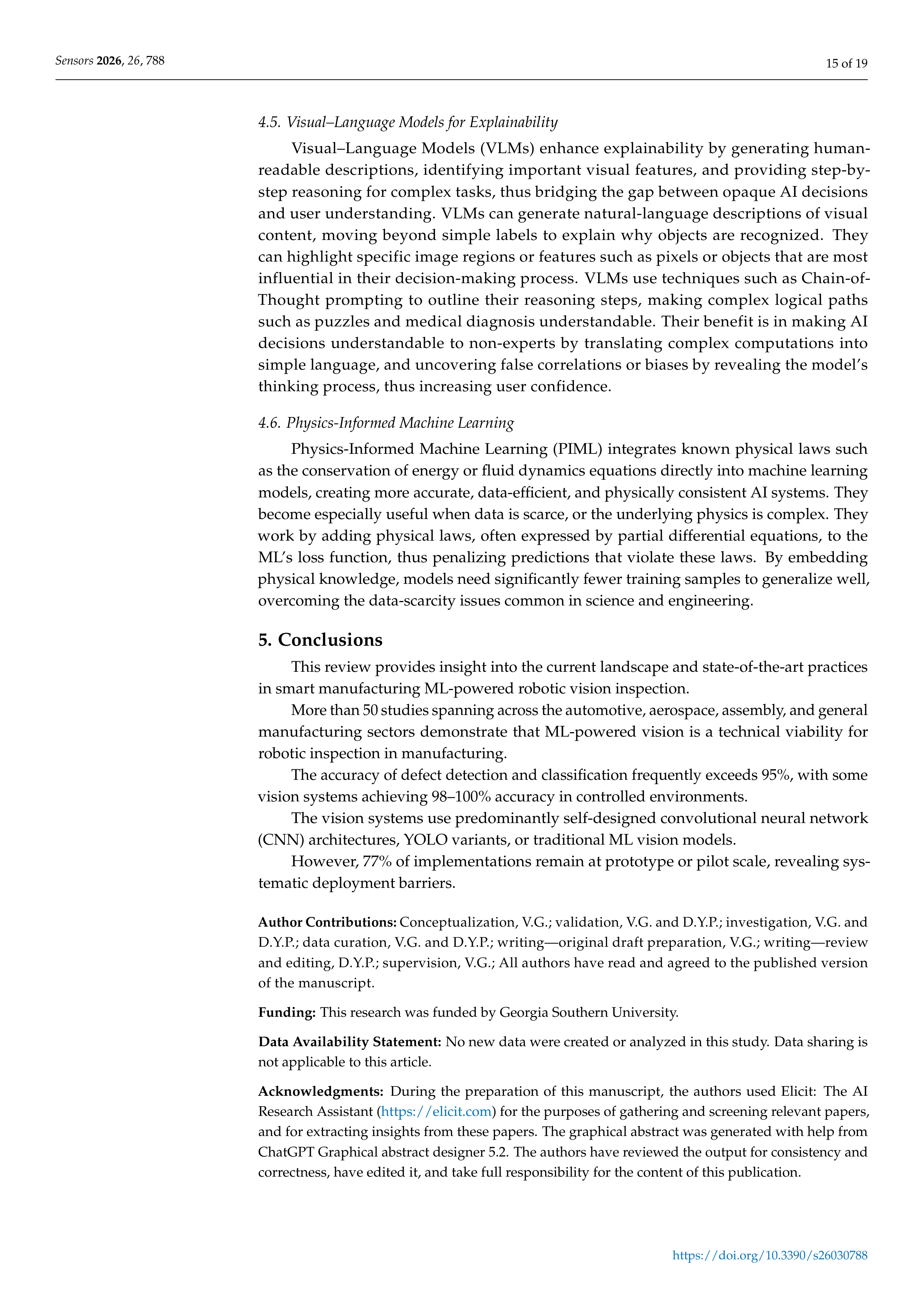 Artificial Intelligence Applications for Inspection in Manufacturing — page 15