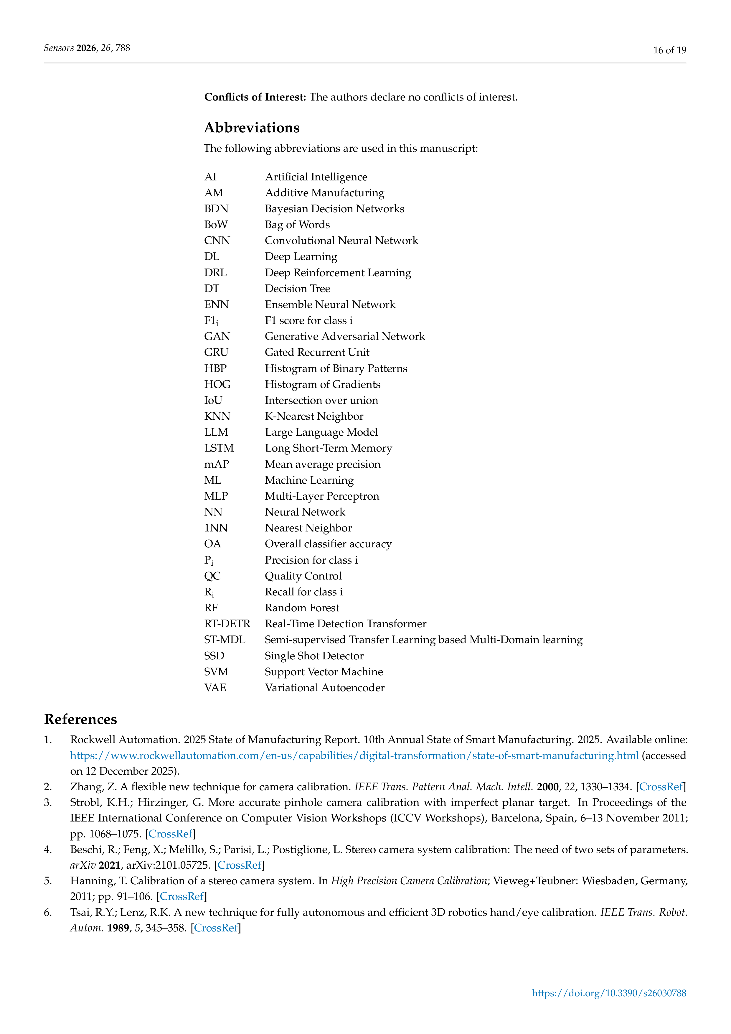 Artificial Intelligence Applications for Inspection in Manufacturing — page 16