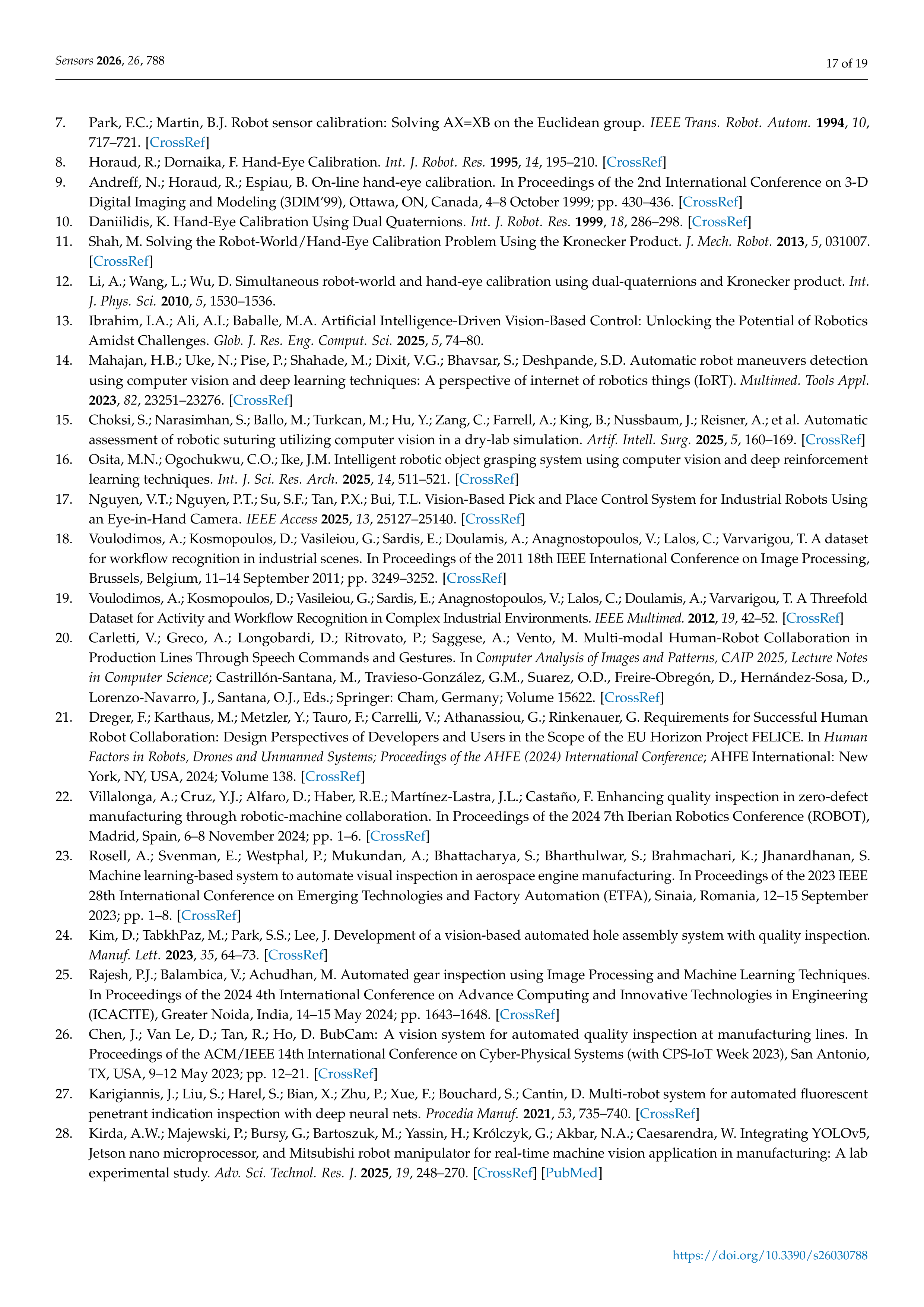 Artificial Intelligence Applications for Inspection in Manufacturing — page 17