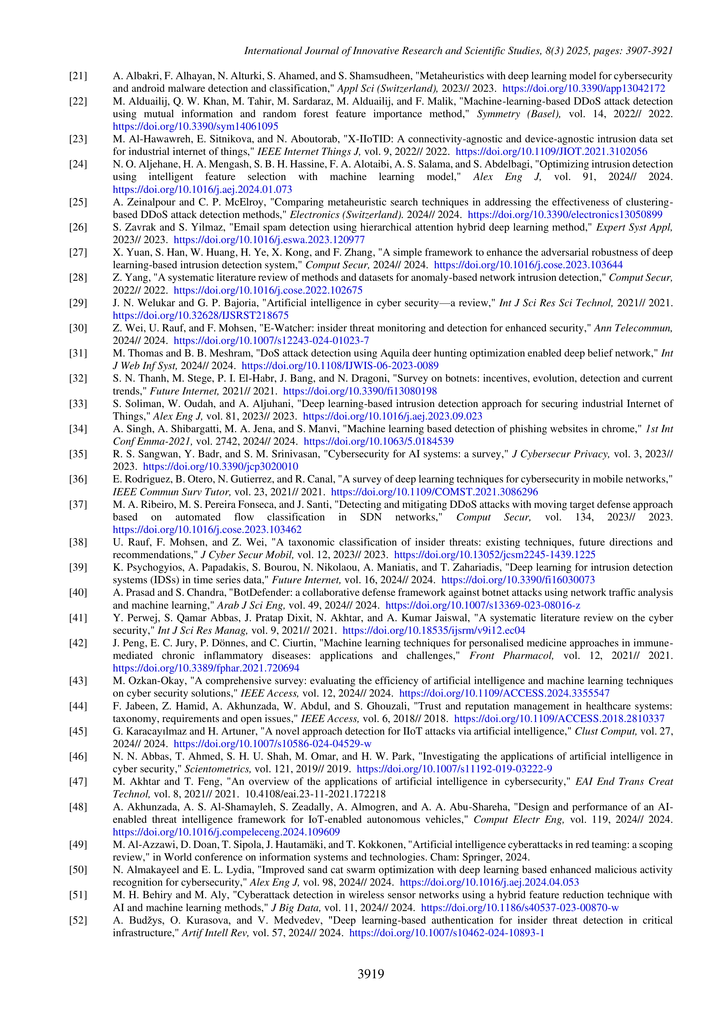 Artificial Intelligence Applications for Threat detection — page 13