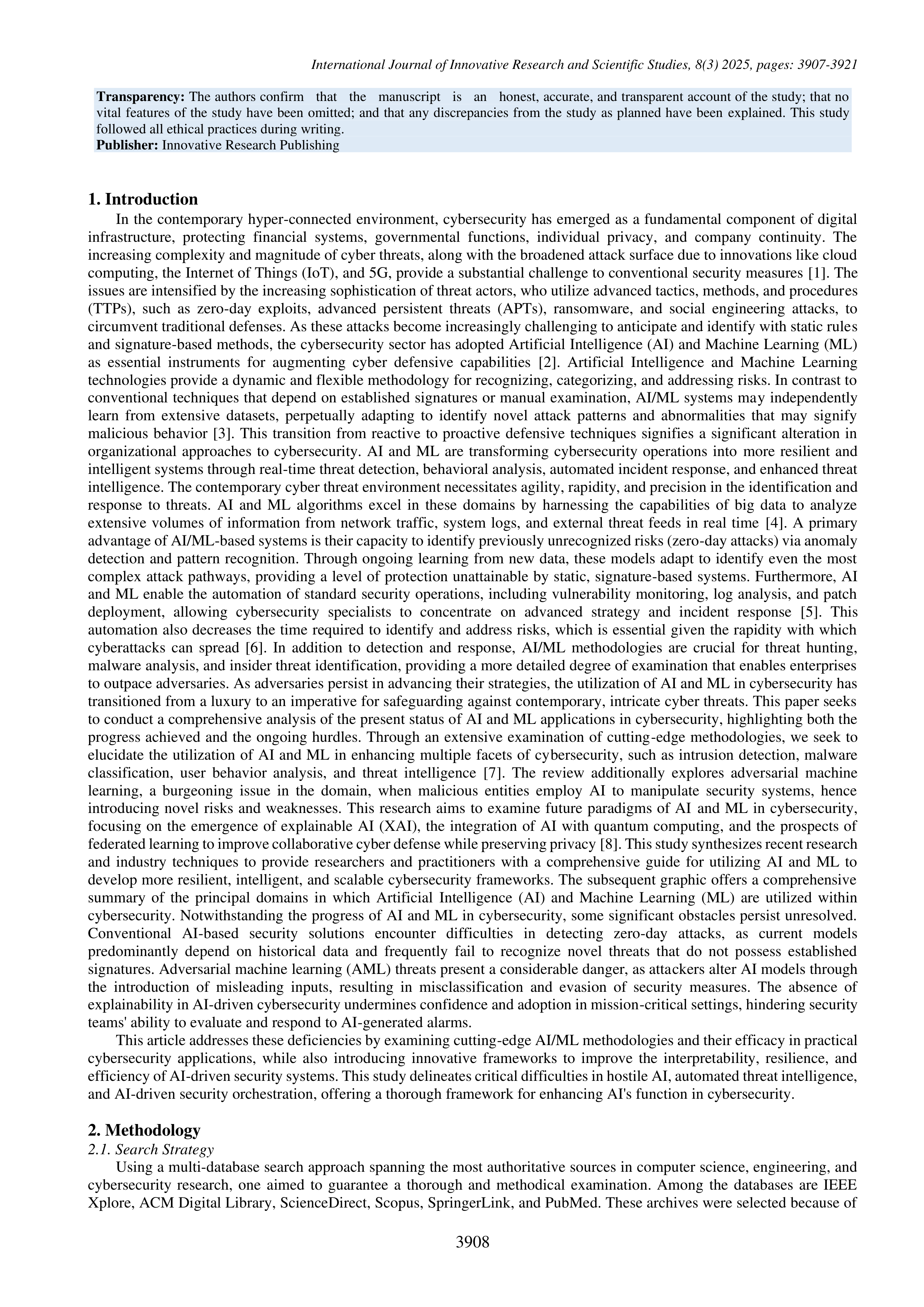 Artificial Intelligence Applications for Threat detection — page 2
