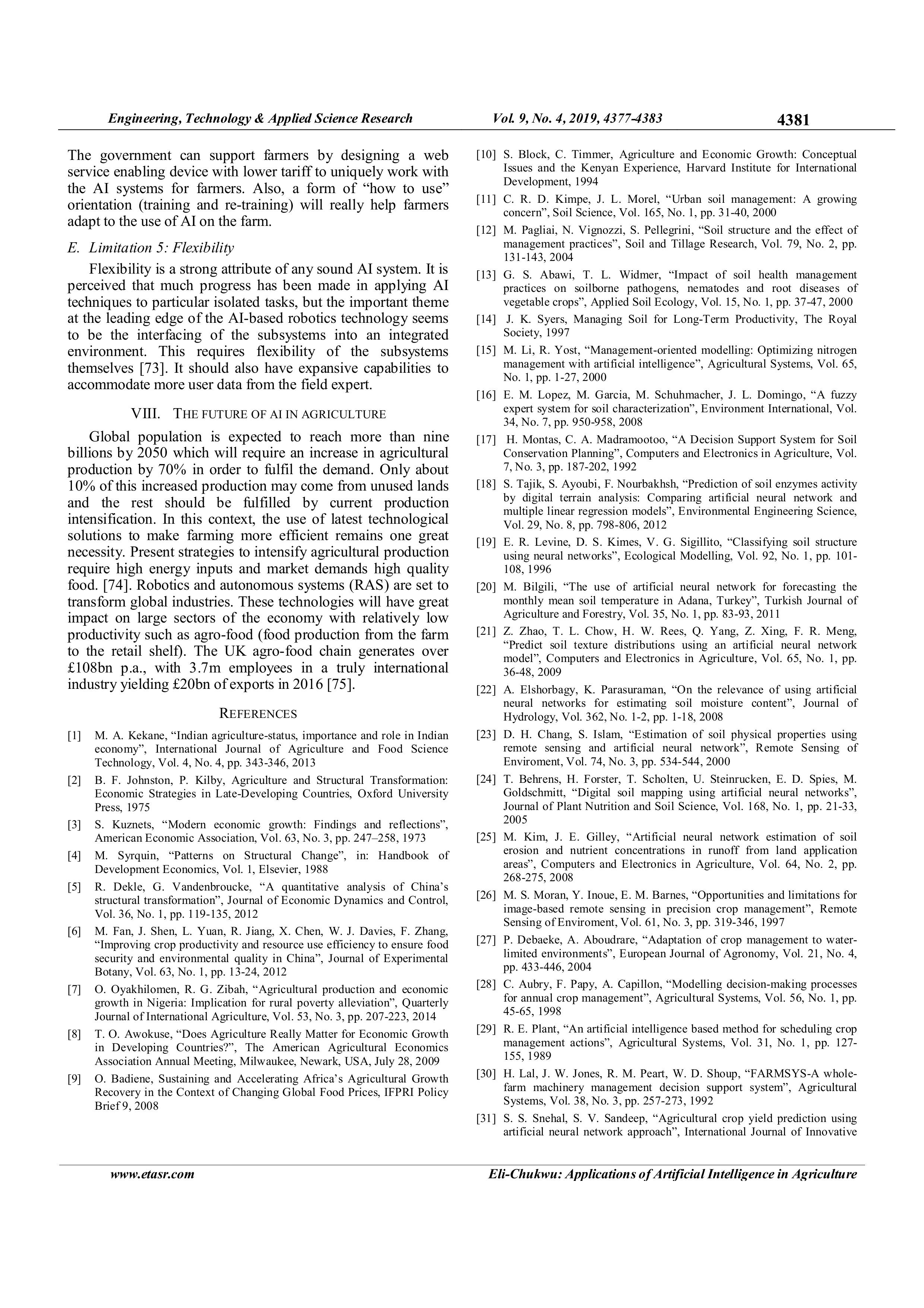 Artificial Intelligence Applications in Agriculture — page 5