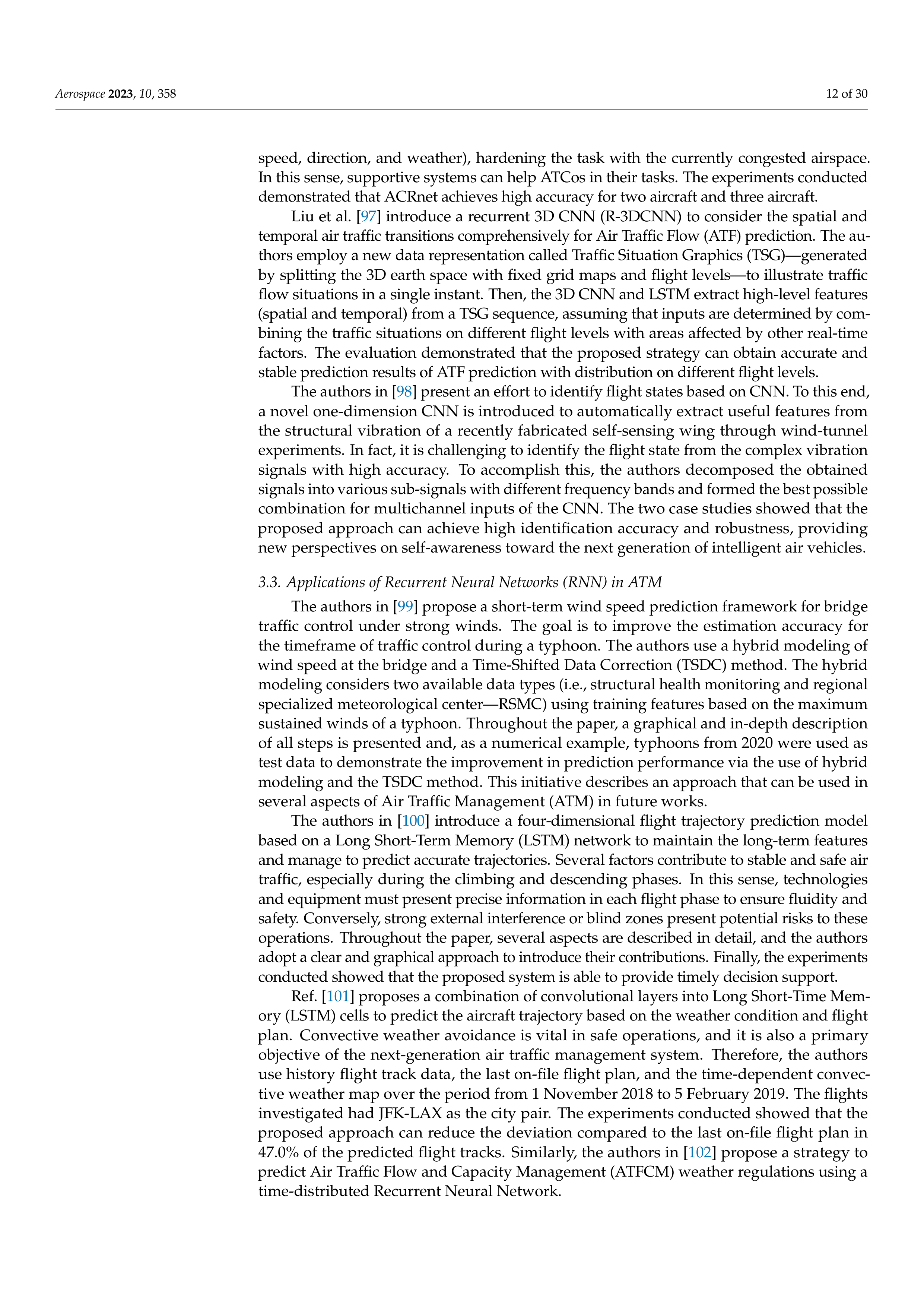 Artificial Intelligence Applications in Air Traffic Management — page 12