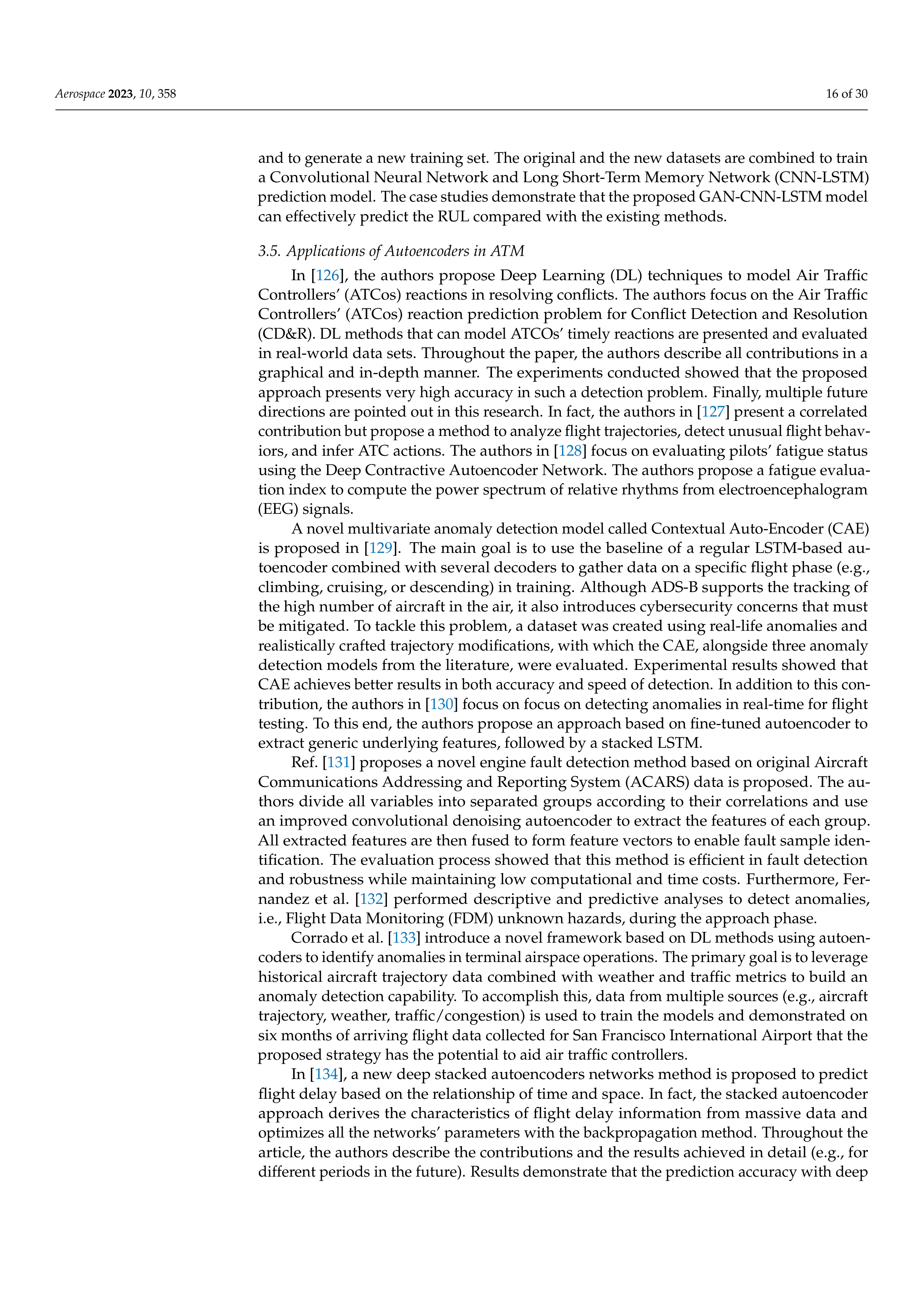 Artificial Intelligence Applications in Air Traffic Management — page 16