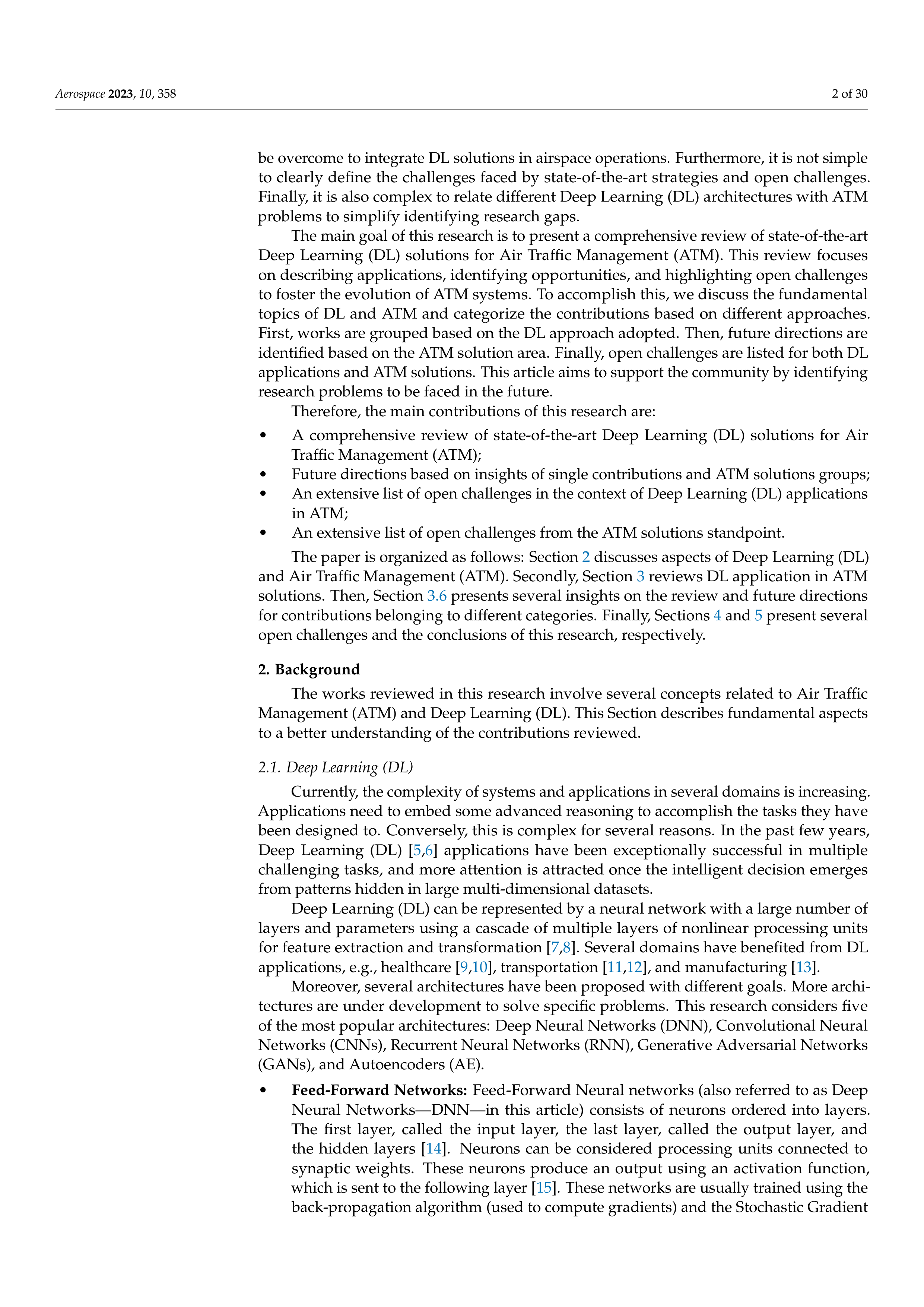 Artificial Intelligence Applications in Air Traffic Management — page 2