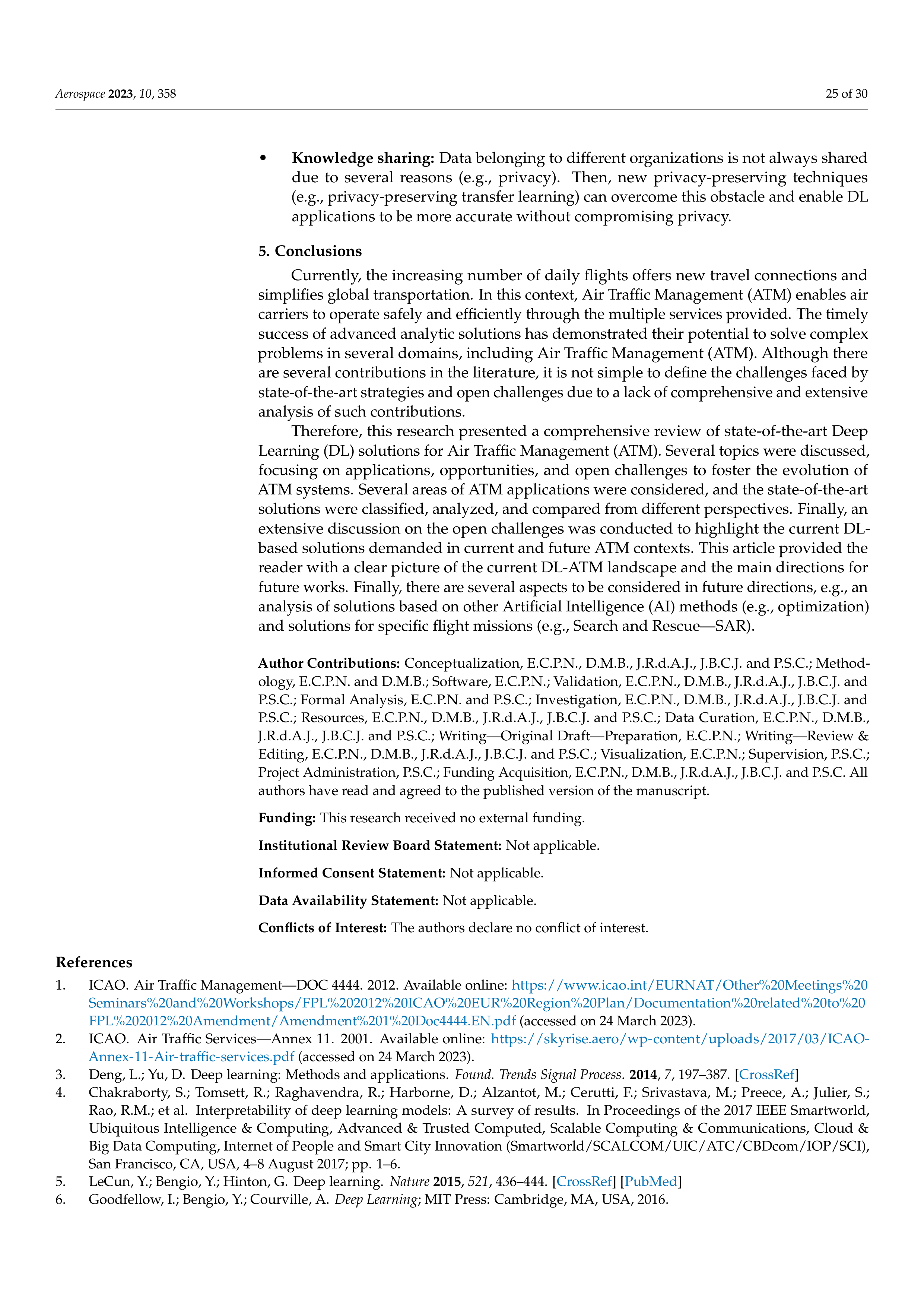 Artificial Intelligence Applications in Air Traffic Management — page 25