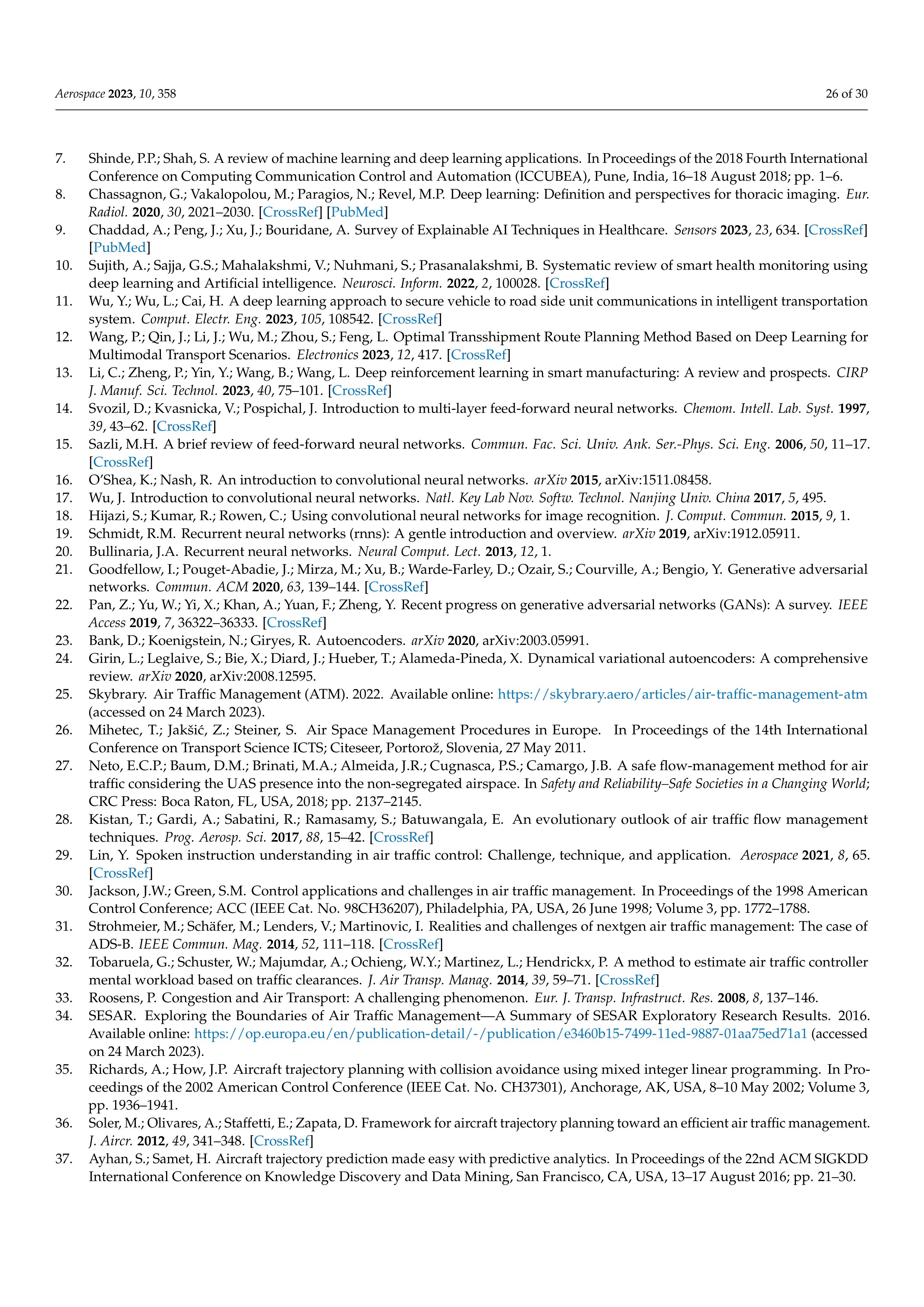 Artificial Intelligence Applications in Air Traffic Management — page 26