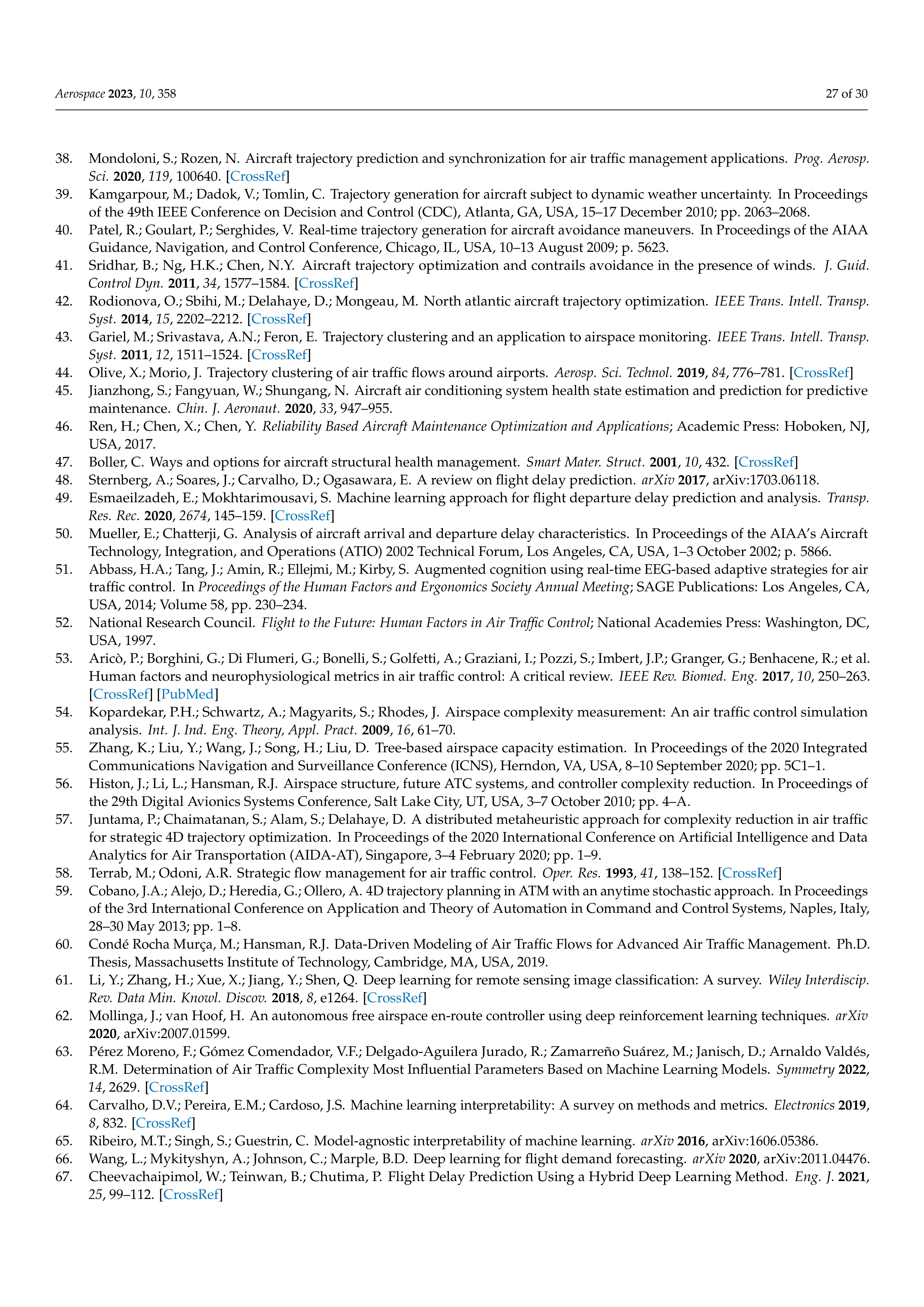 Artificial Intelligence Applications in Air Traffic Management — page 27