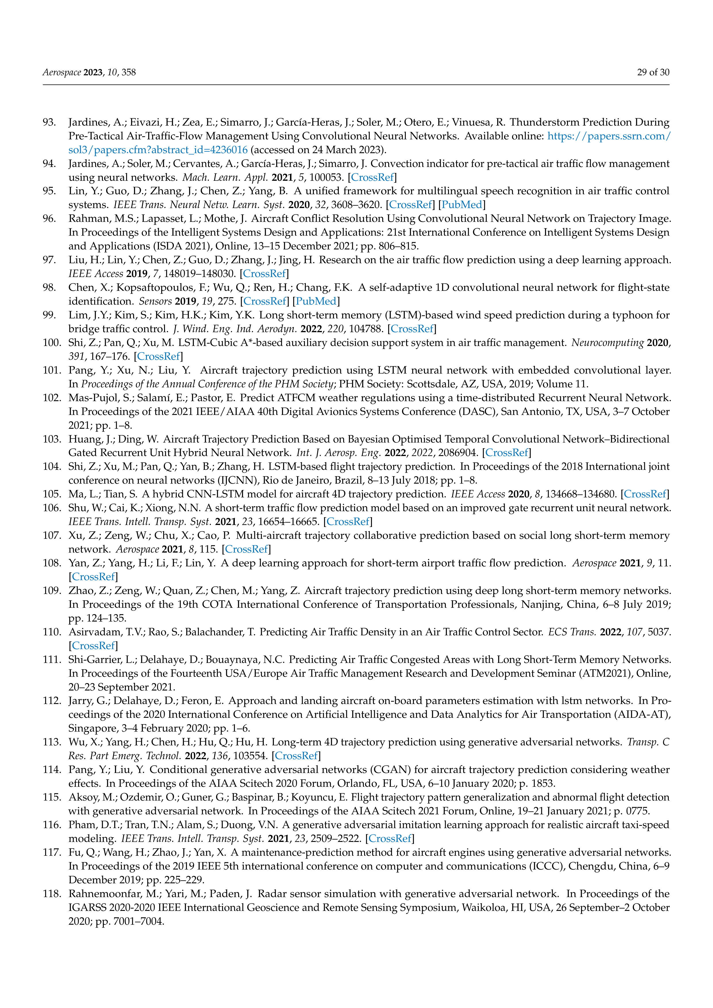Artificial Intelligence Applications in Air Traffic Management — page 29