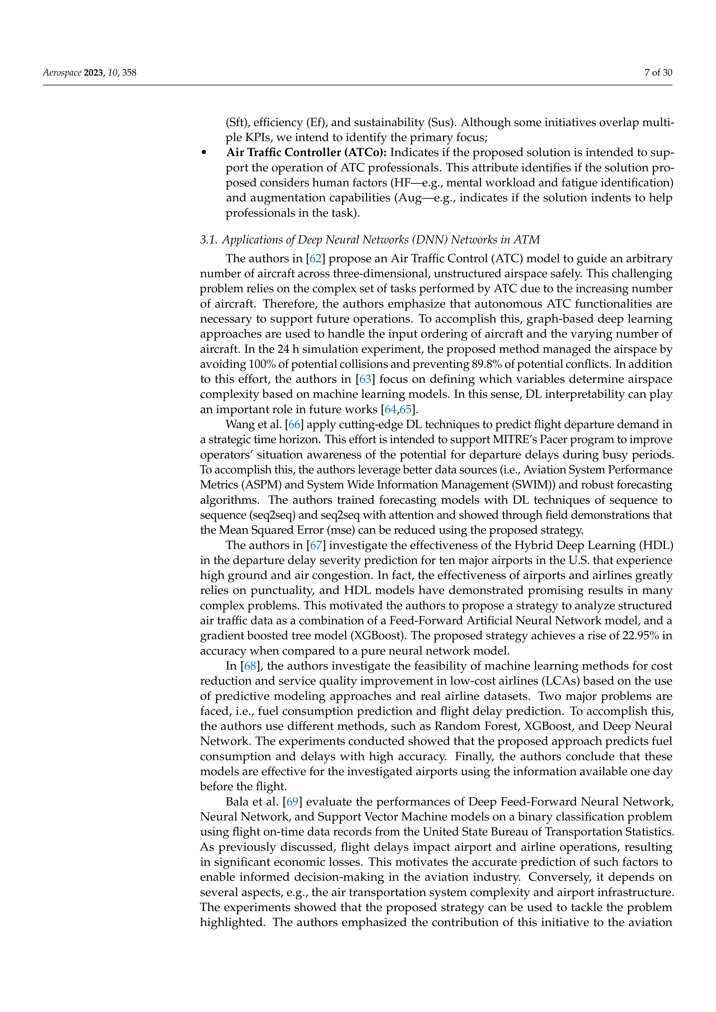 Artificial Intelligence Applications in Air Traffic Management — page 7