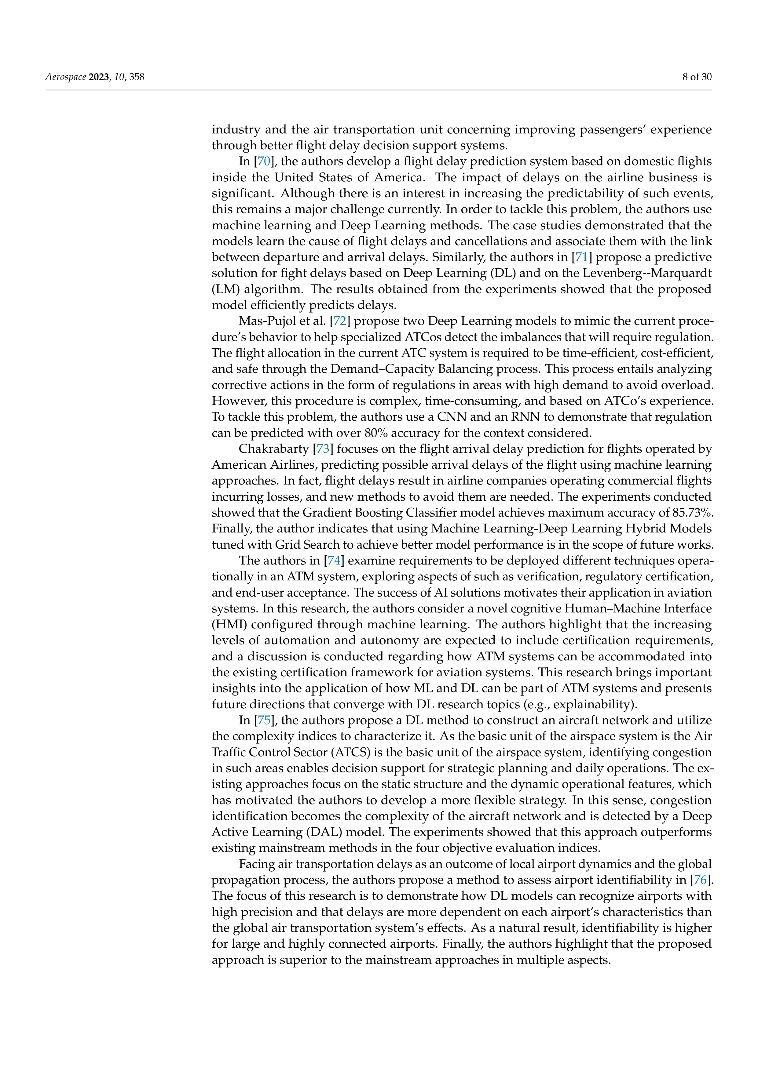 Artificial Intelligence Applications in Air Traffic Management — page 8